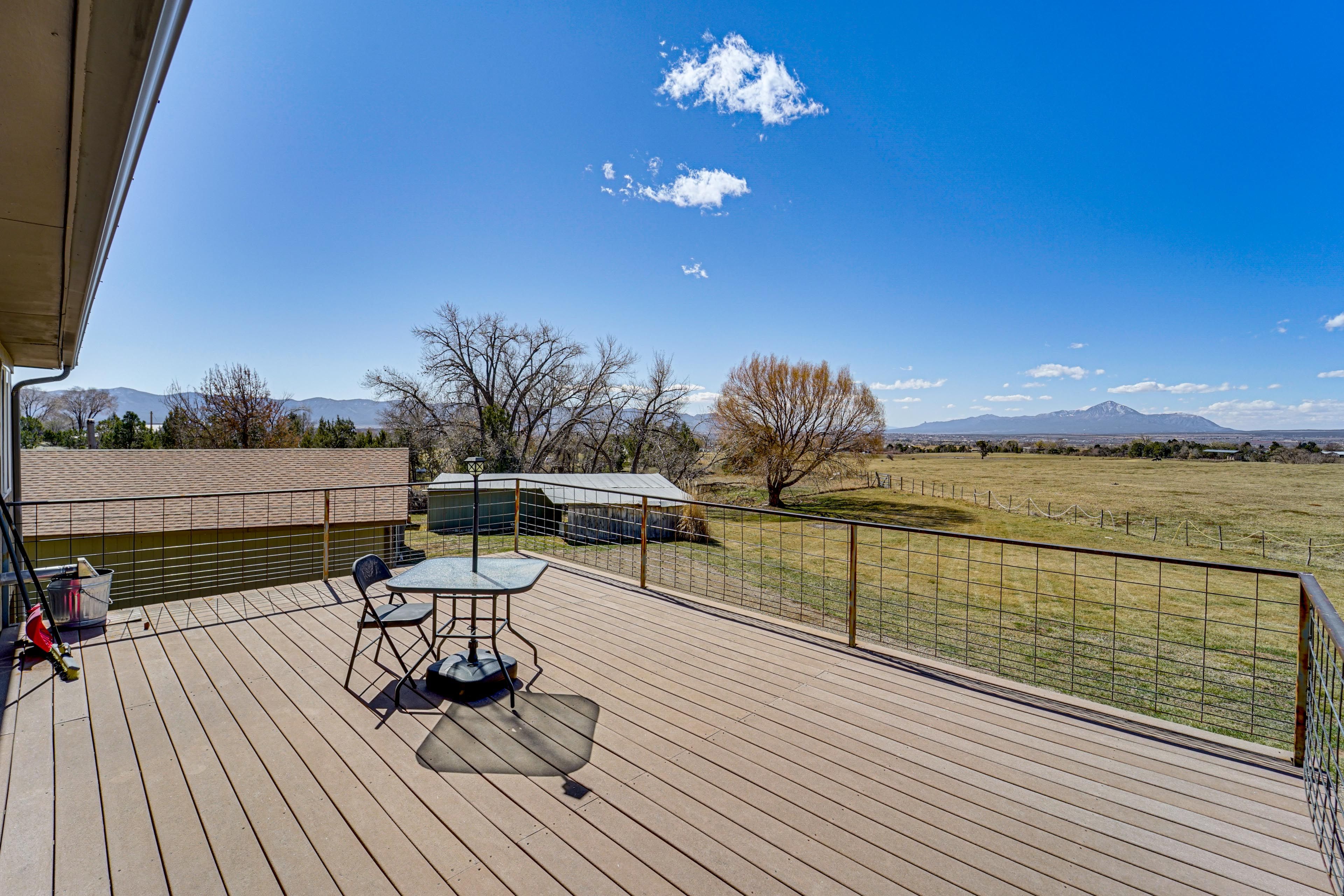 Deck w/ Mountain Views