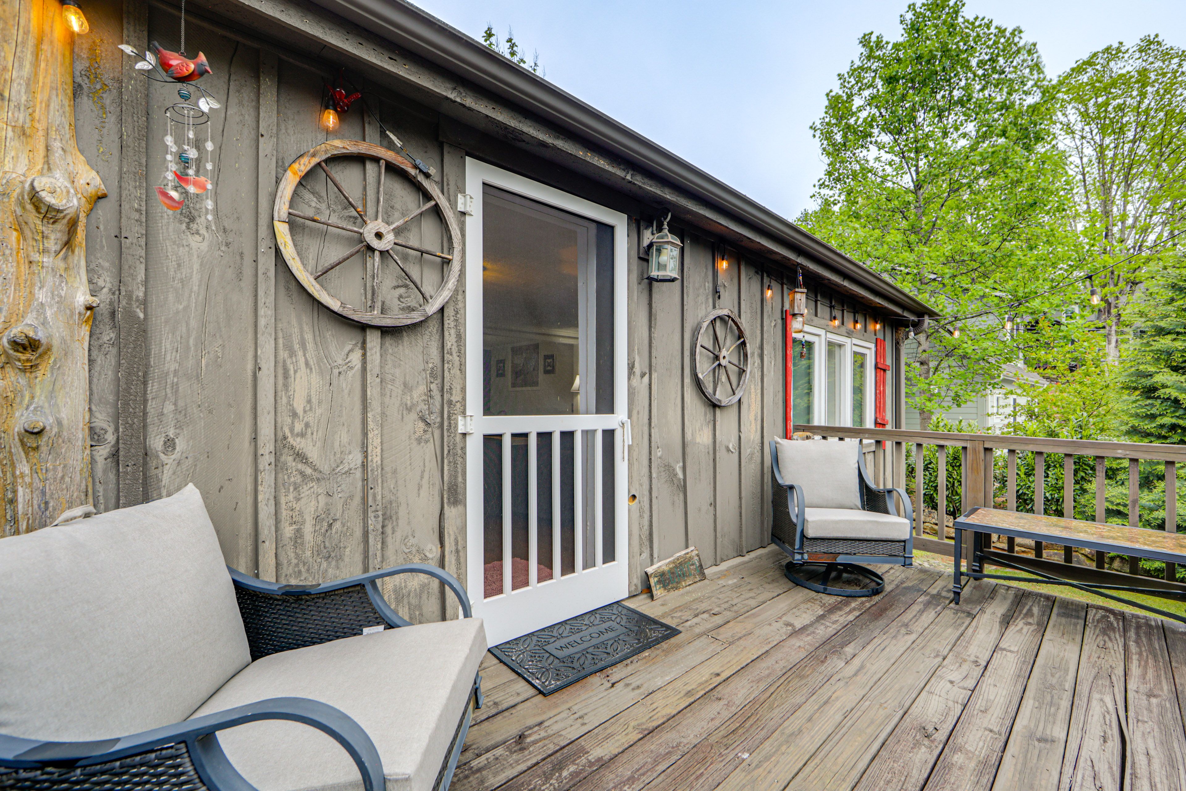 Brevard Vacation Rental | 3BR | 1BA | 1,100 Sq Ft | 4 Steps for Access