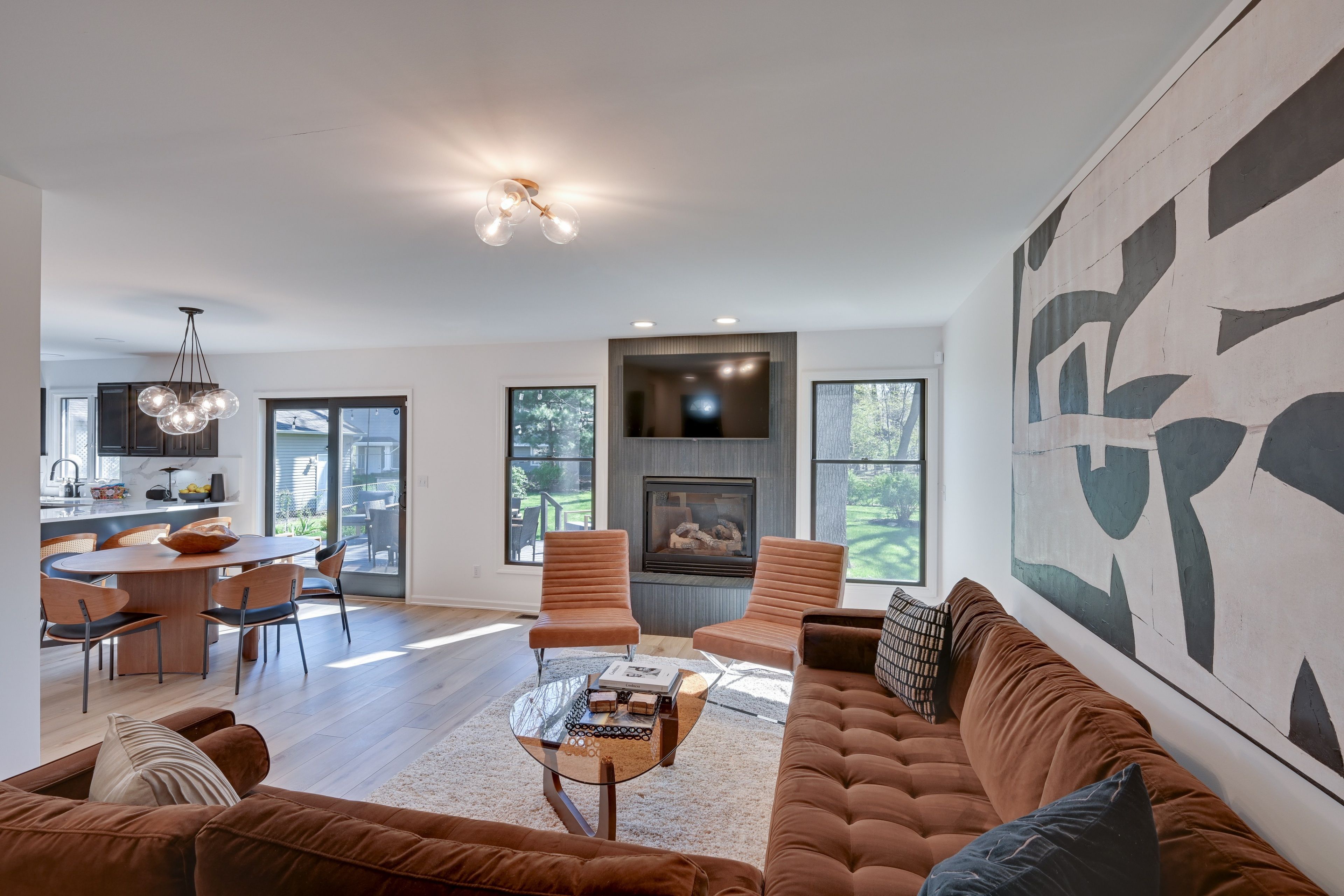 Living Room | Smart TV | Gas Fireplace | 1st Floor