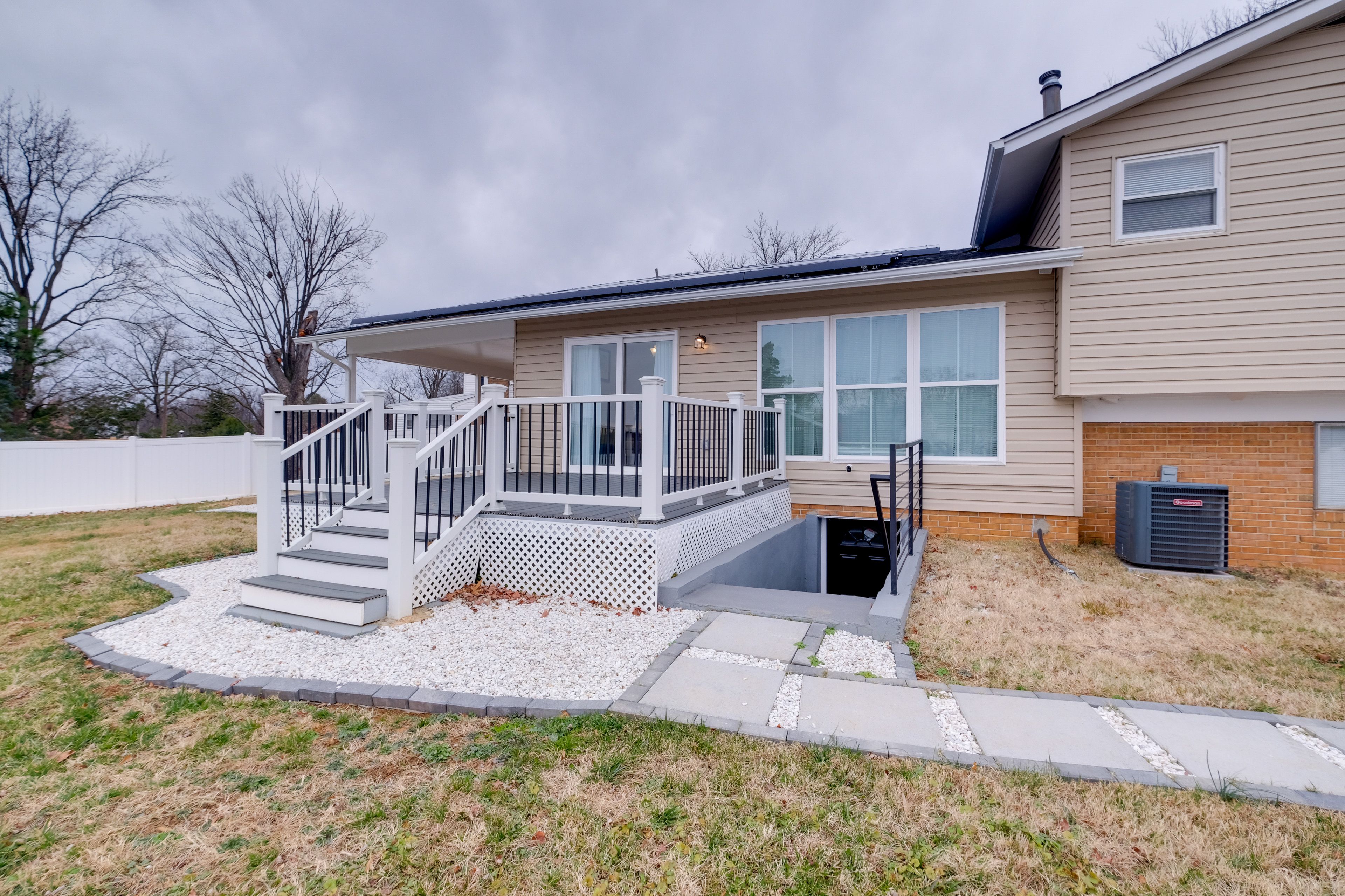 Duplex Exterior | Shared Backyard