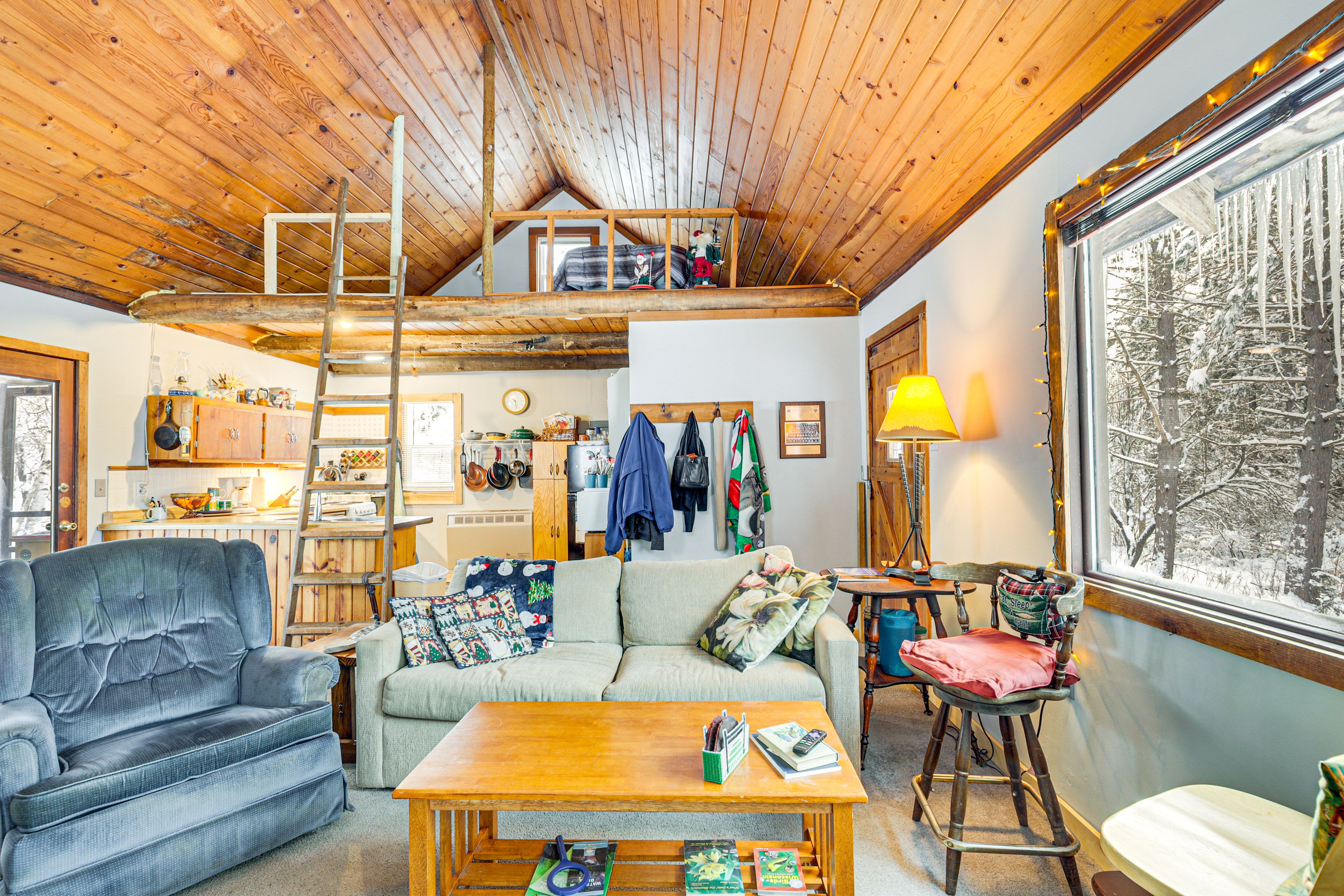 Living Room | 1st Floor | Wood-Burning Fireplace