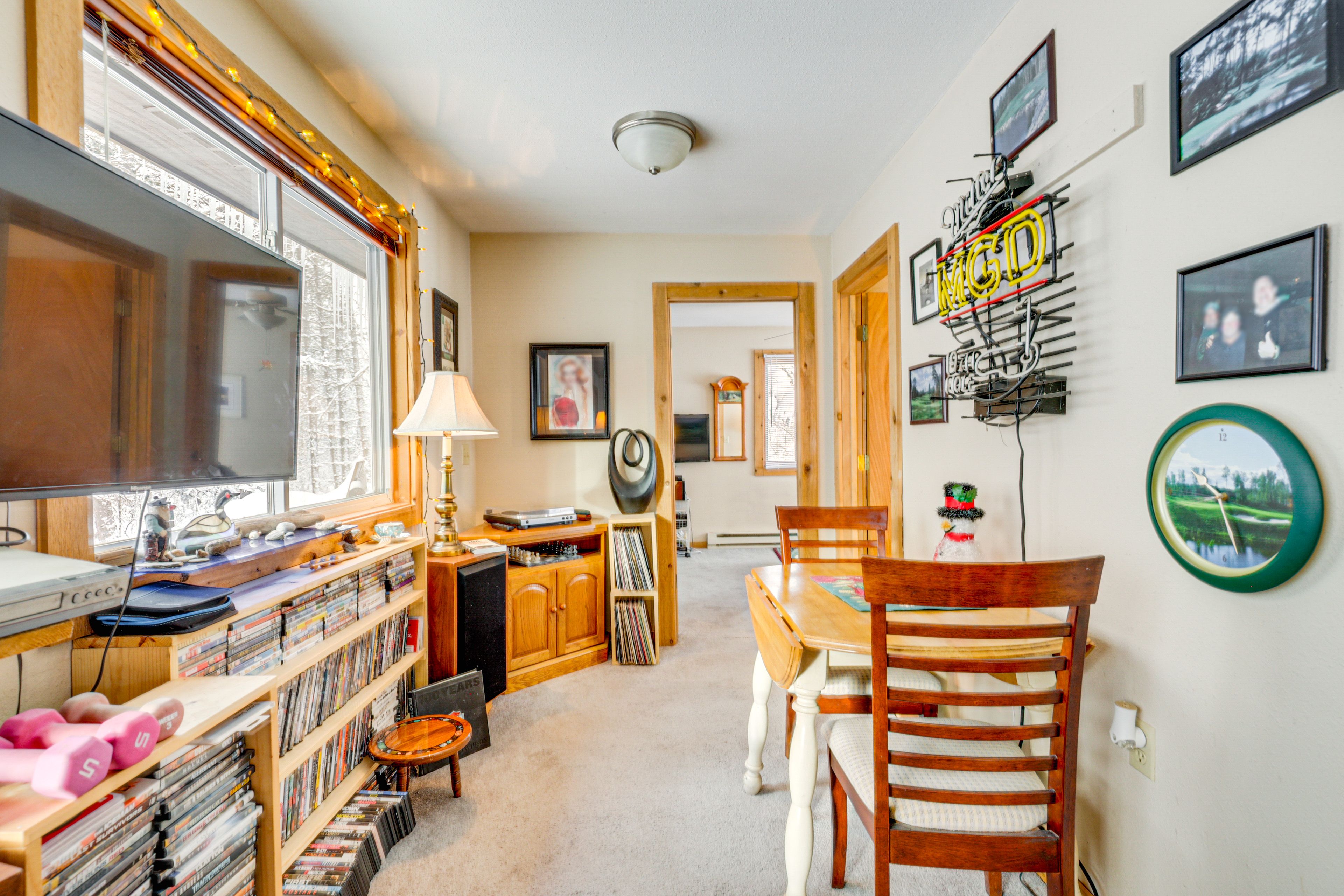 2-Story Cabin | Video Library & DVD Player