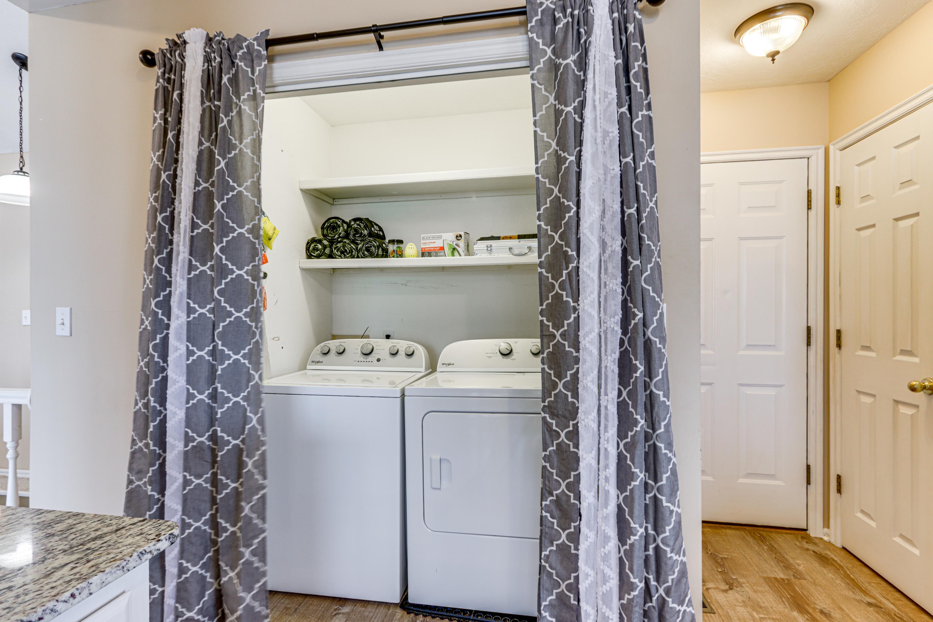 In-Unit Laundry | Detergent | Iron & Board | Main Floor