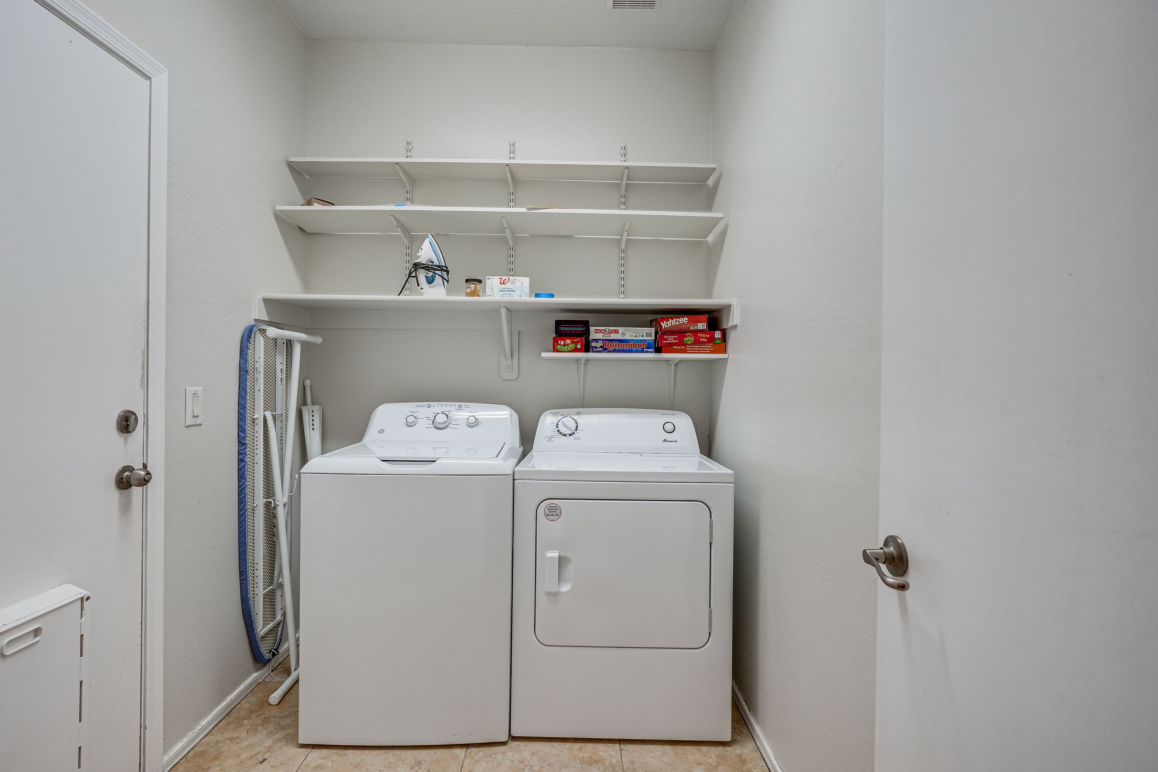 Washer & Dryer | Iron & Board | Laundry Detergent | 1st Floor