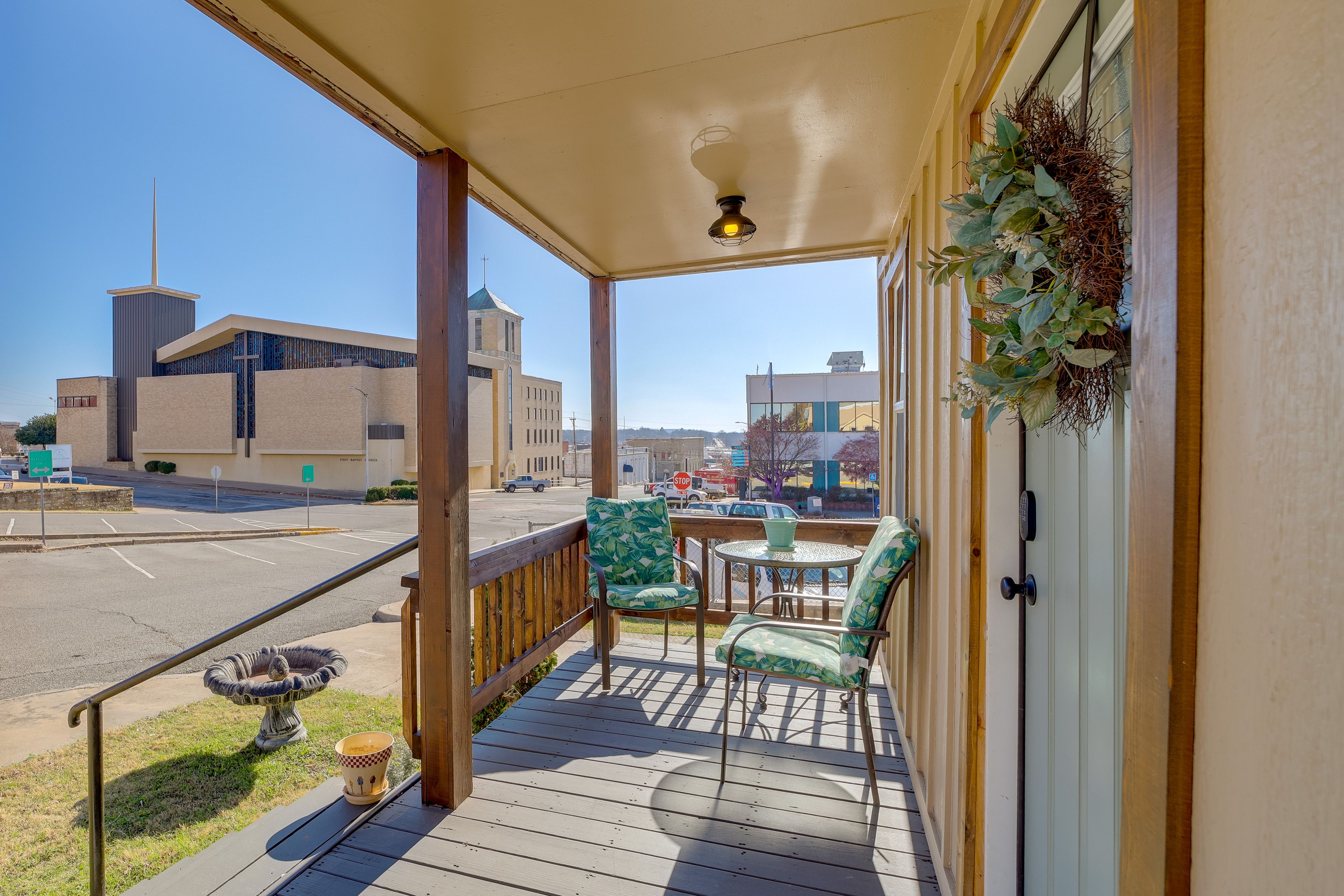 House Exterior | Keyless Entry | Furnished Porch