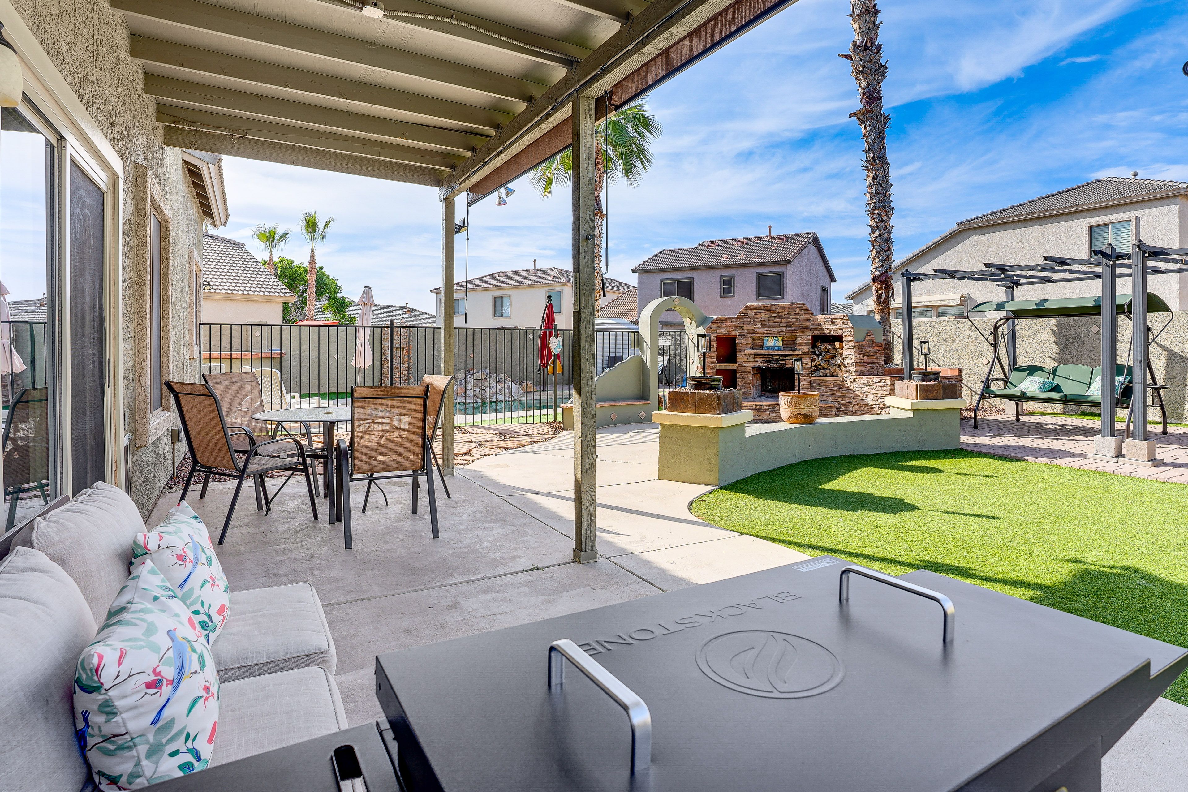 Surprise Vacation Rental | 3BR | 3BA | 2,219 Sq Ft | 1 Step to Enter