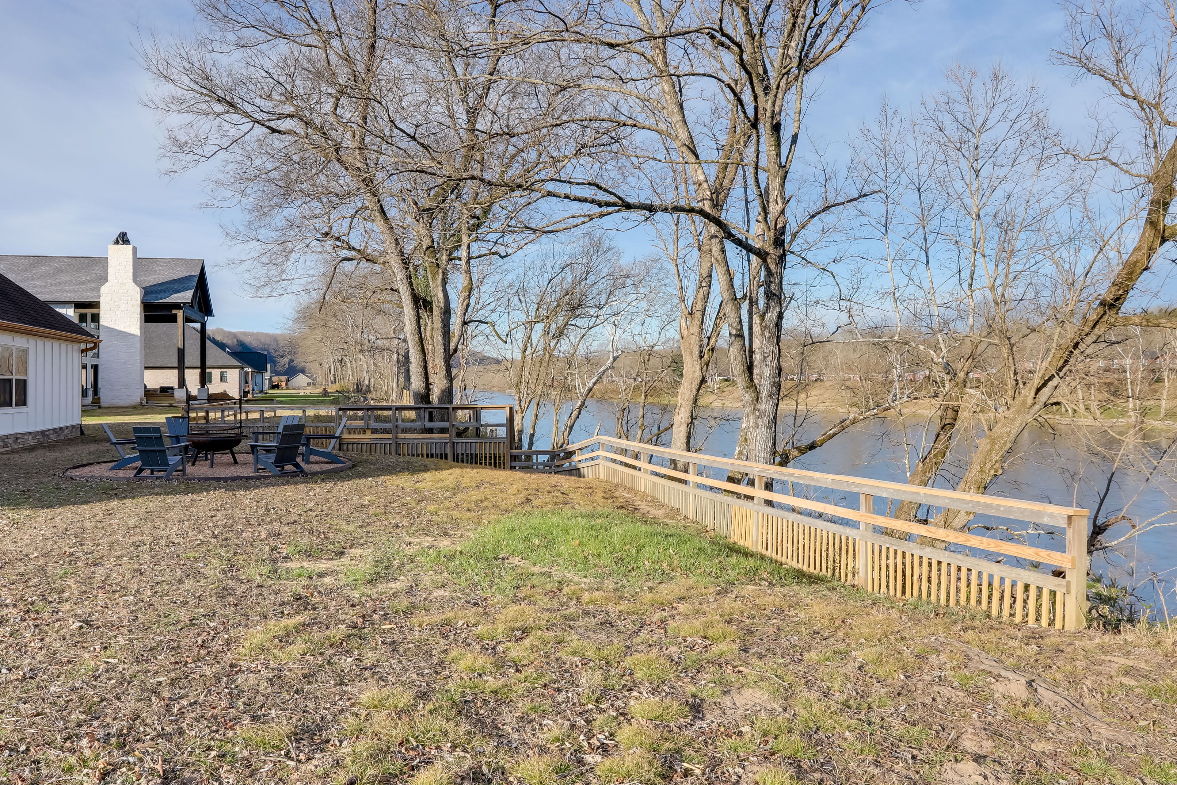 House Exterior | Wood-Burning Fire Pit w/ Grill Grate | Private Yard