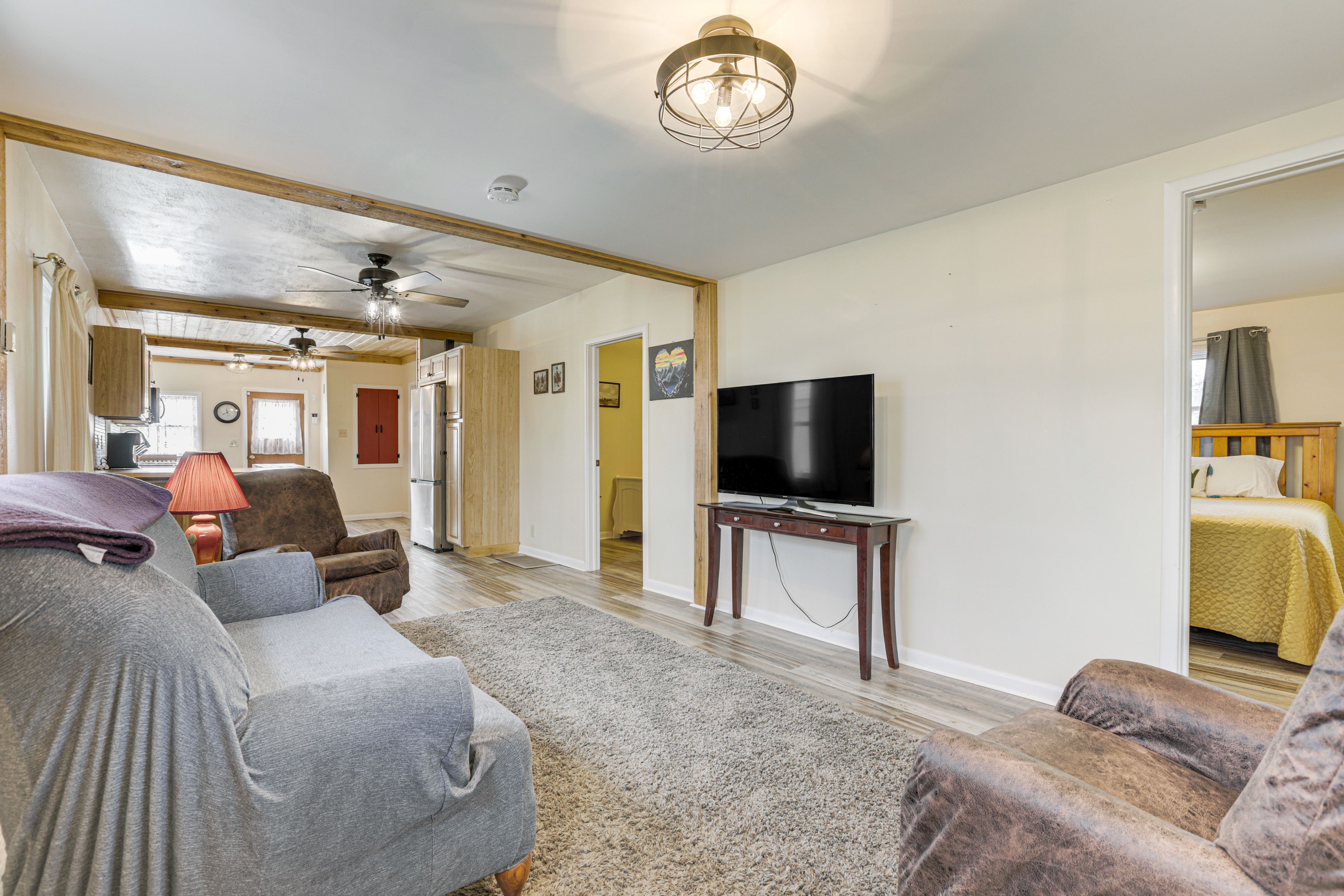 Sheridan Vacation Rental | 3BR | 1BA | Steps Required | 950 Sq Ft