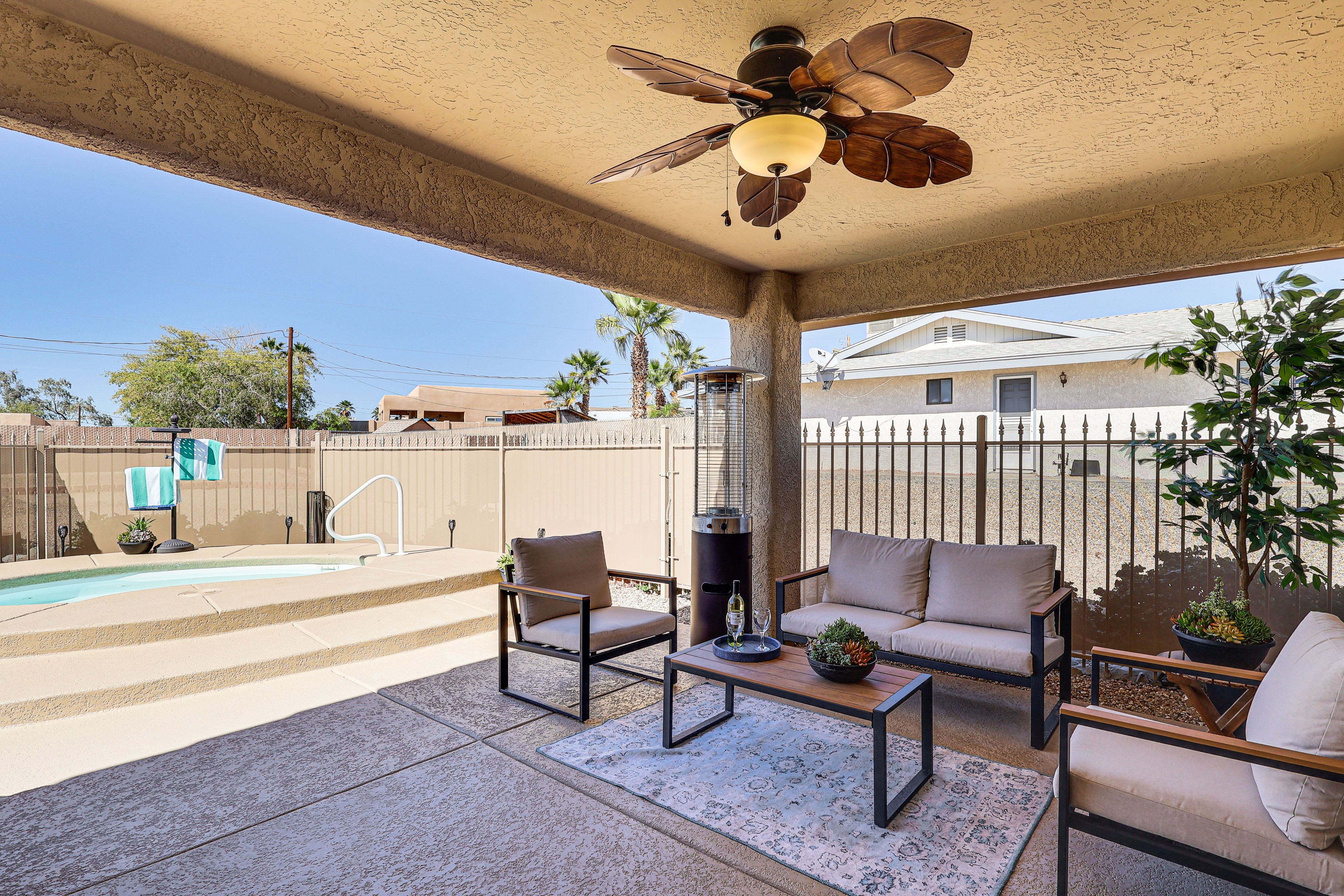 Lake Havasu City Vacation Rental | 3BR | 2BA | 1,388 Sq Ft | Small Step to Enter