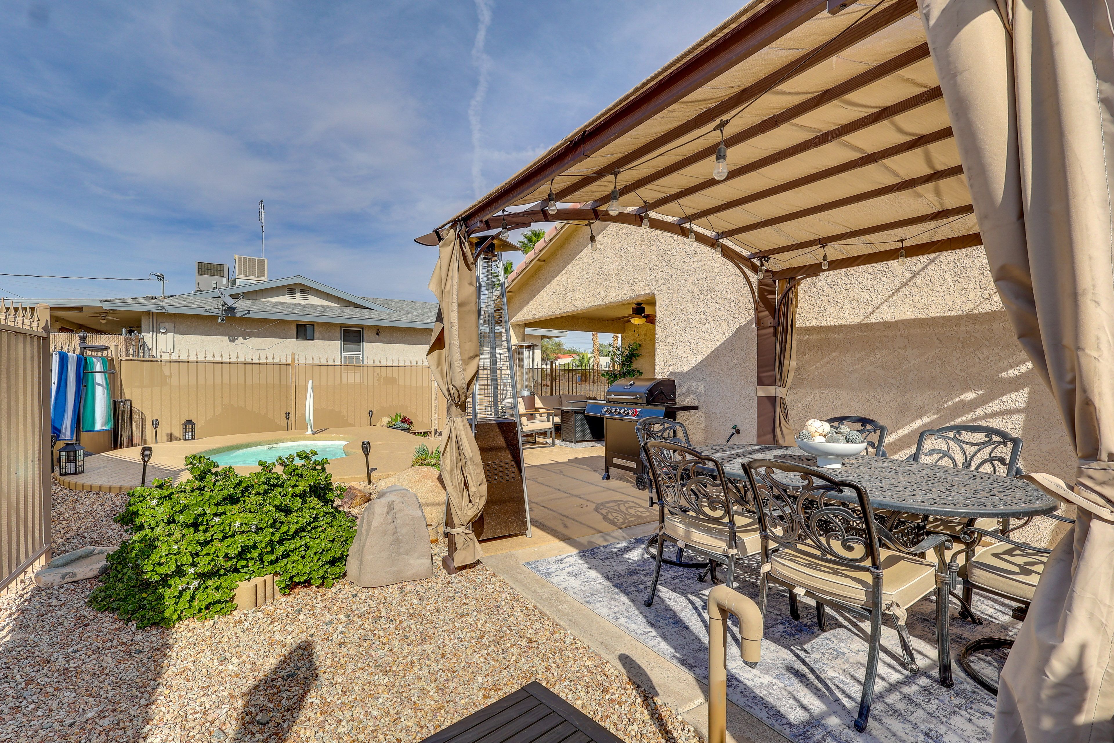 Patio | Spool Pool | Grill | Covered Dining Area