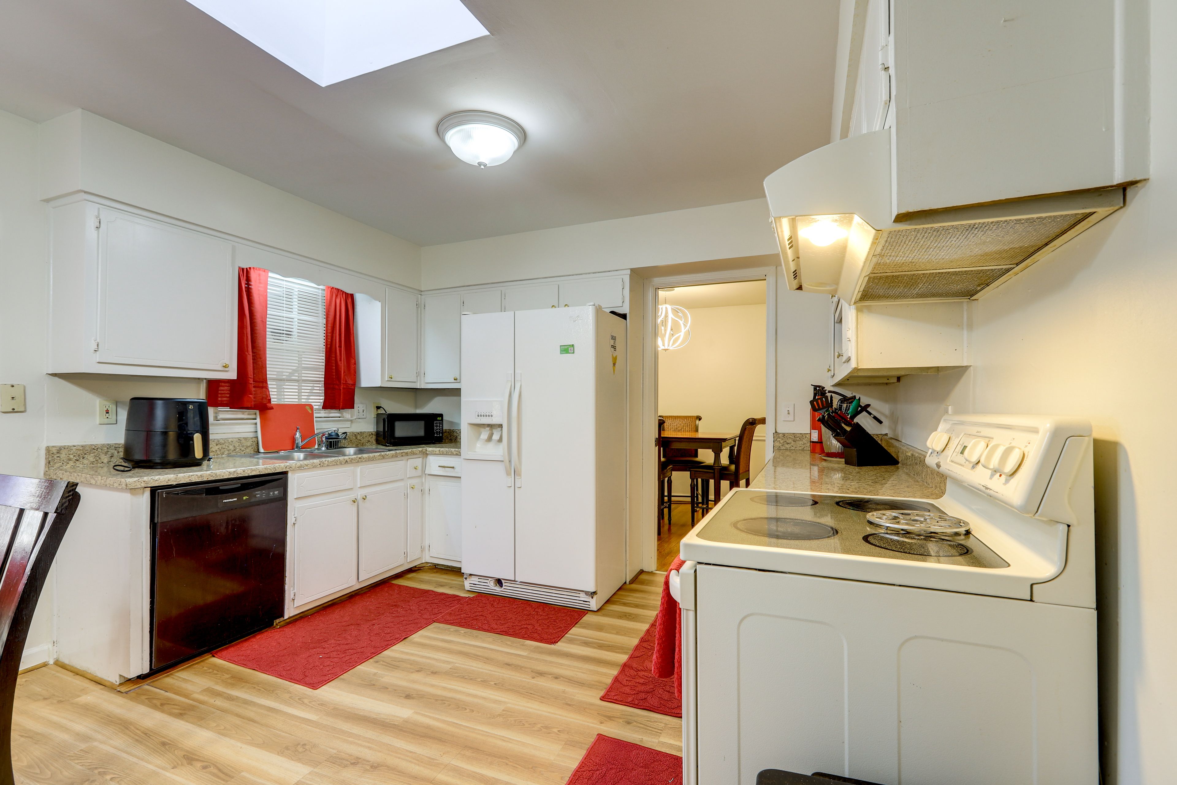 Kitchen | Central Heating & A/C | In-Unit Laundry