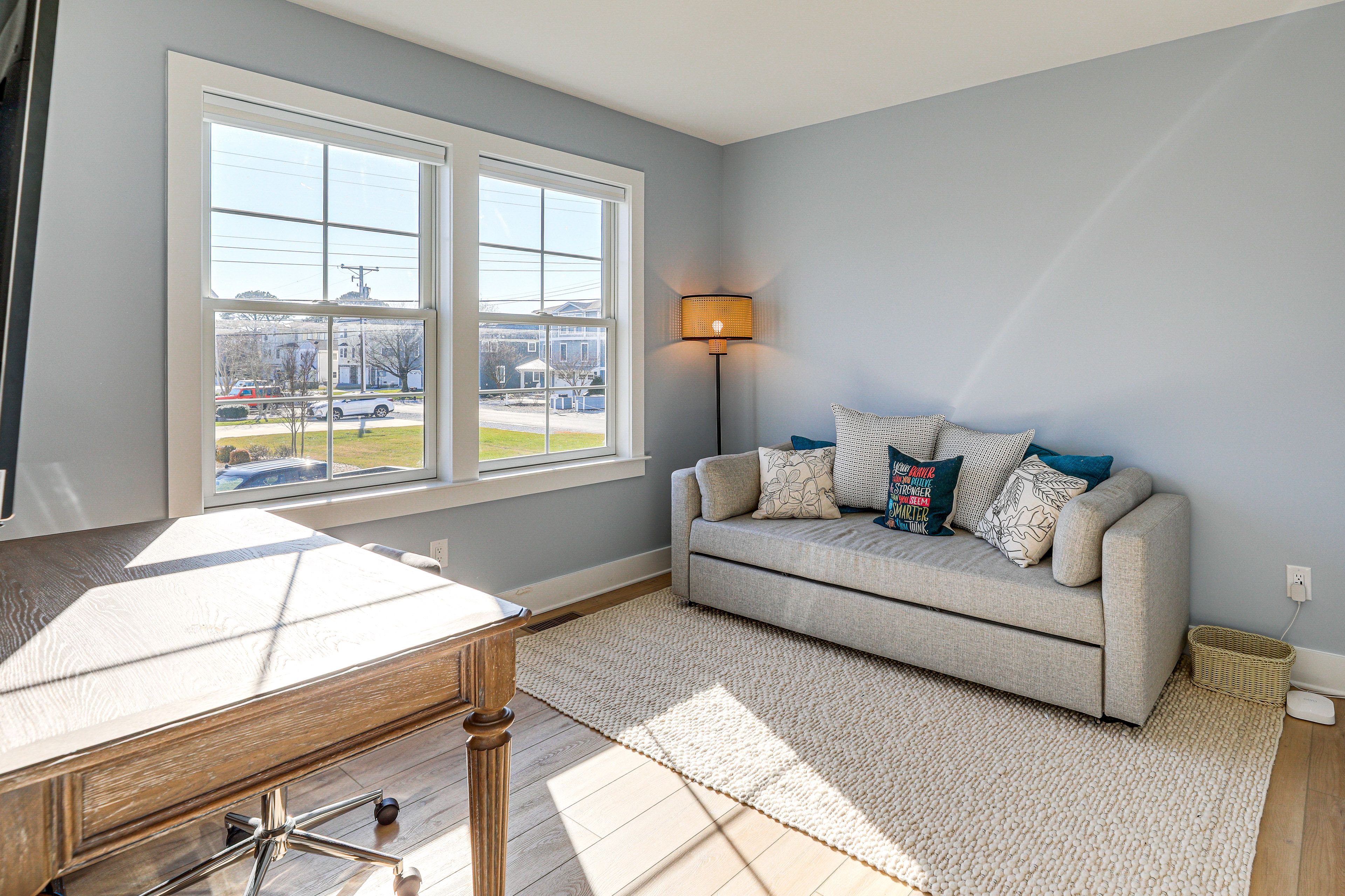 Bedroom 2 | 1st Floor | Queen Sleeper Sofa | Dedicated Workspace | Smart TV