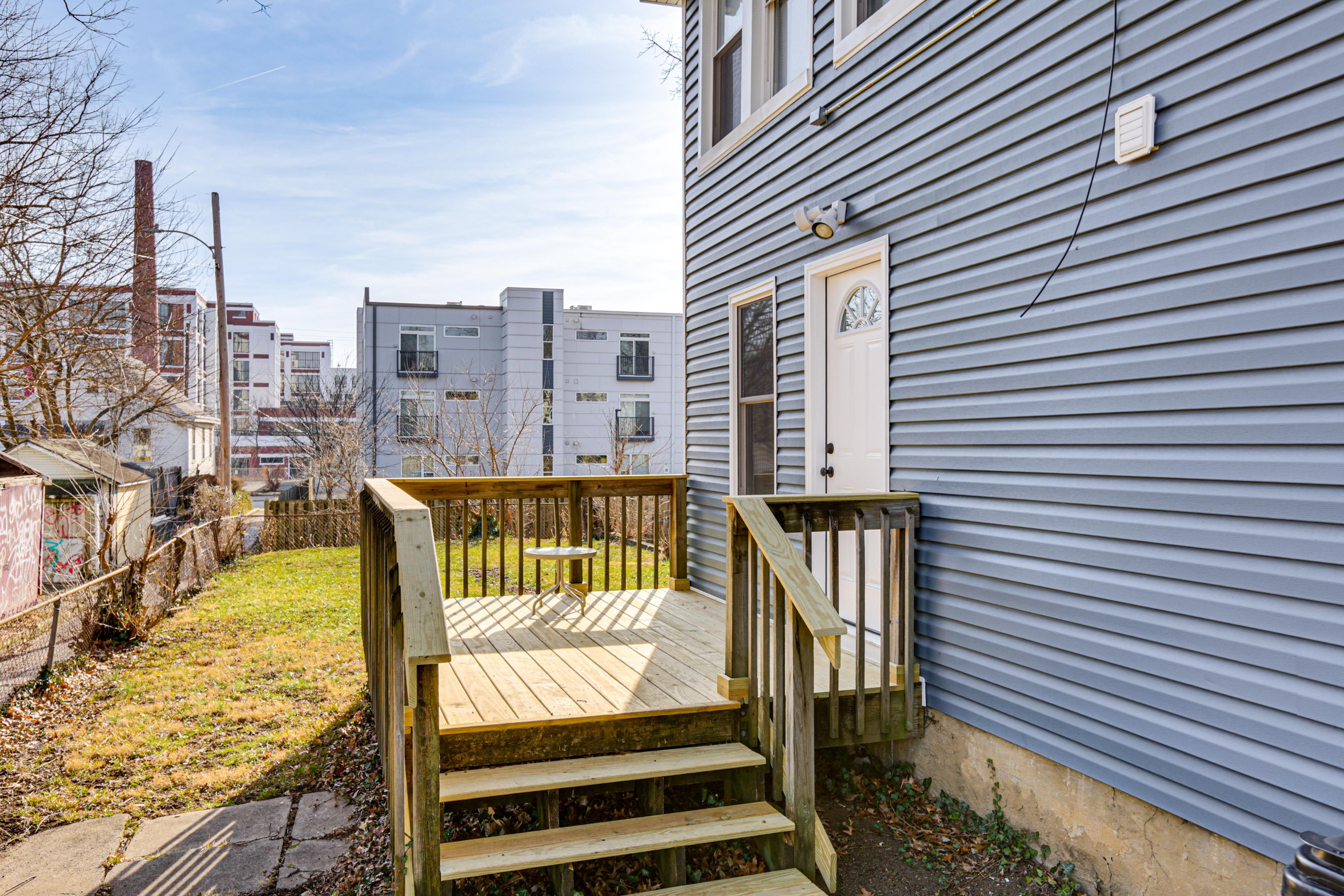 Property Exterior | Partially Fenced Yard