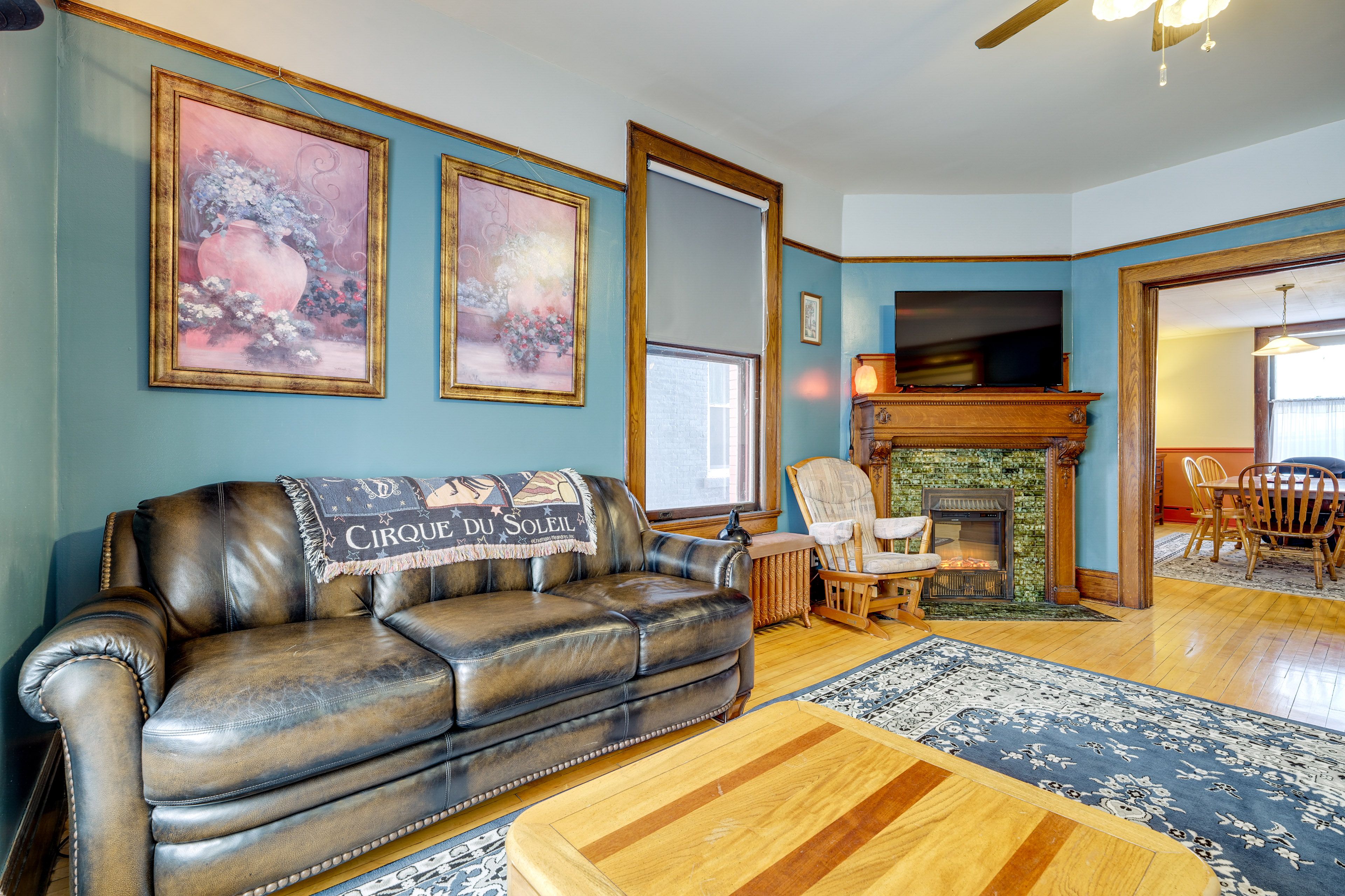 Living Room | Fireplace | Smart TV