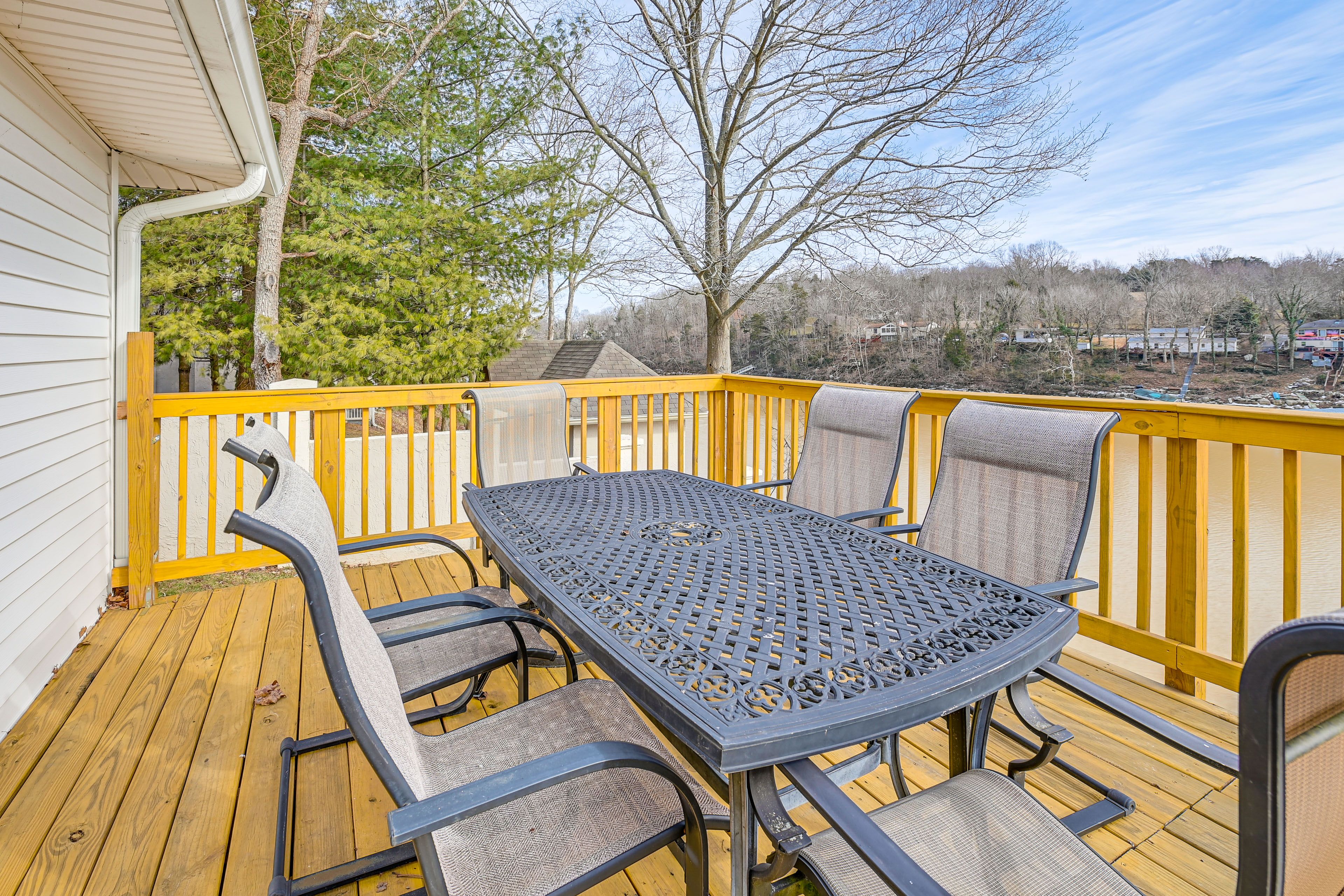 Furnished Deck | Outdoor Dining | Lake Views