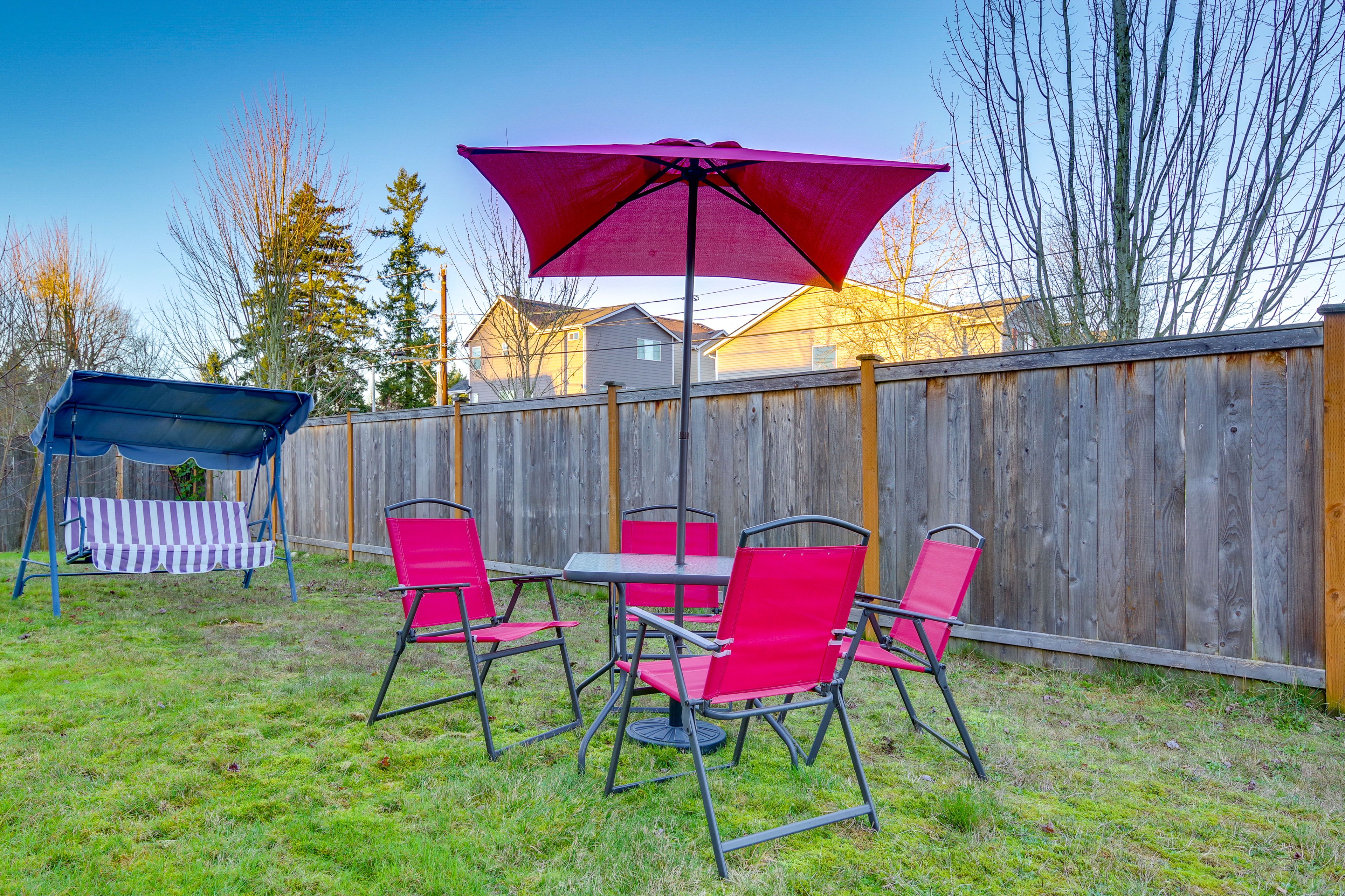 Private Yard | Outdoor Dining Area | Furnished Gazebo