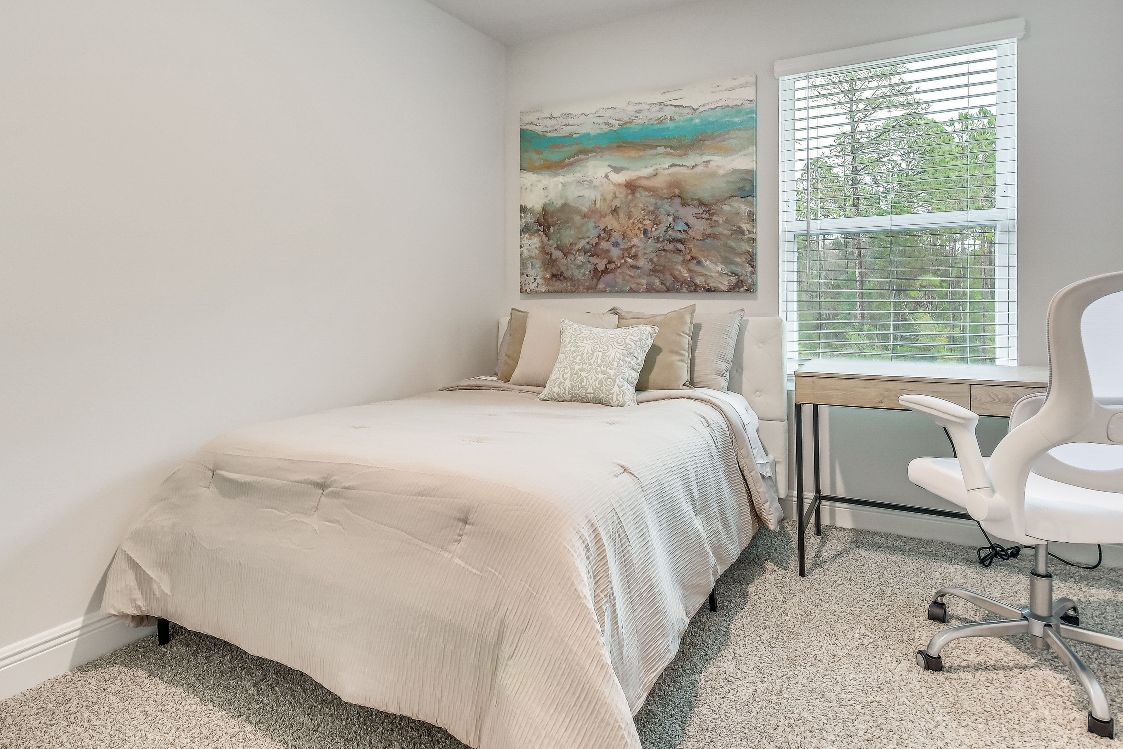 Bedroom 3 | 2nd Floor | Full Bed | Laptop-Friendly Workspace