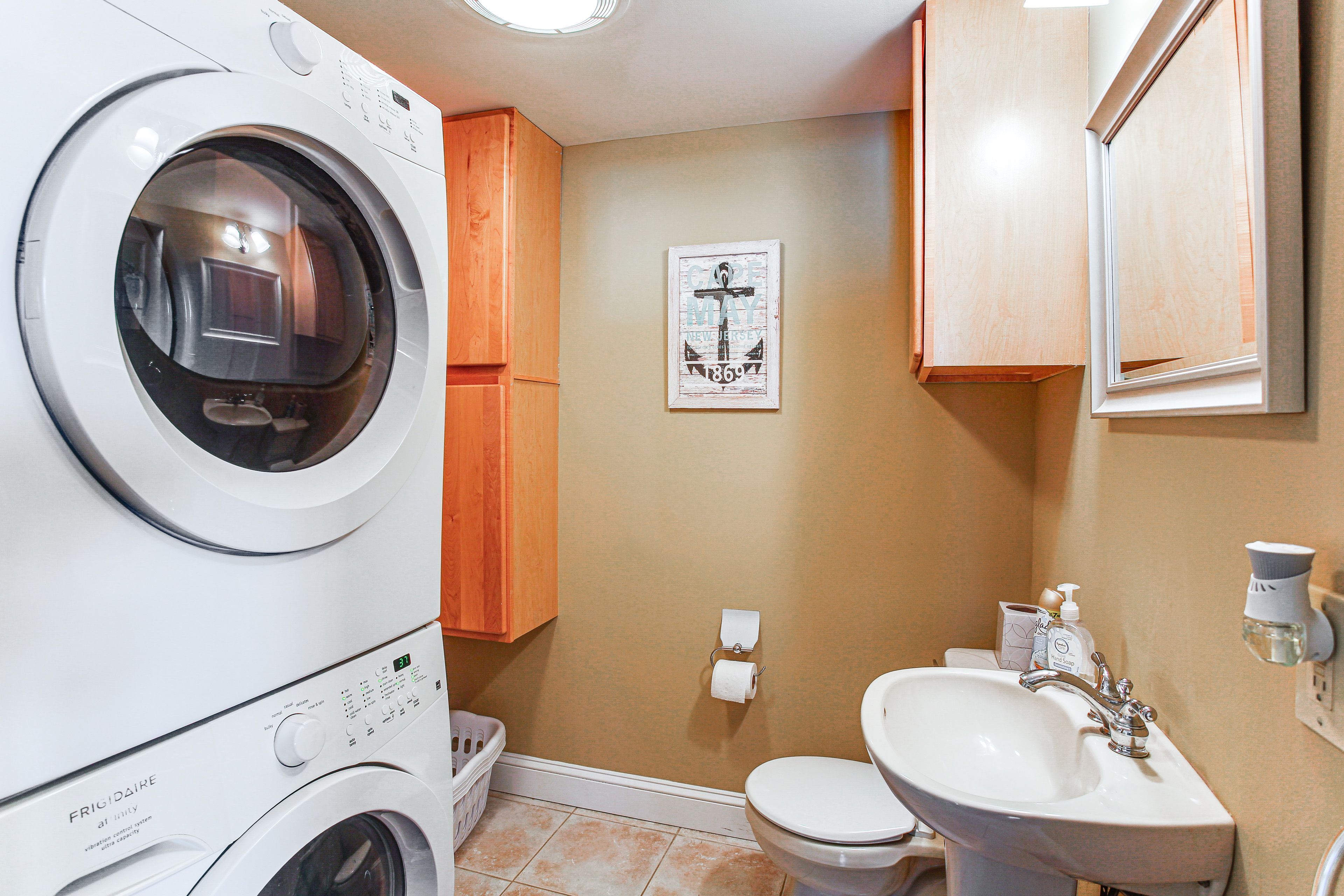 Half Bathroom | 1st Floor | Washer & Dryer