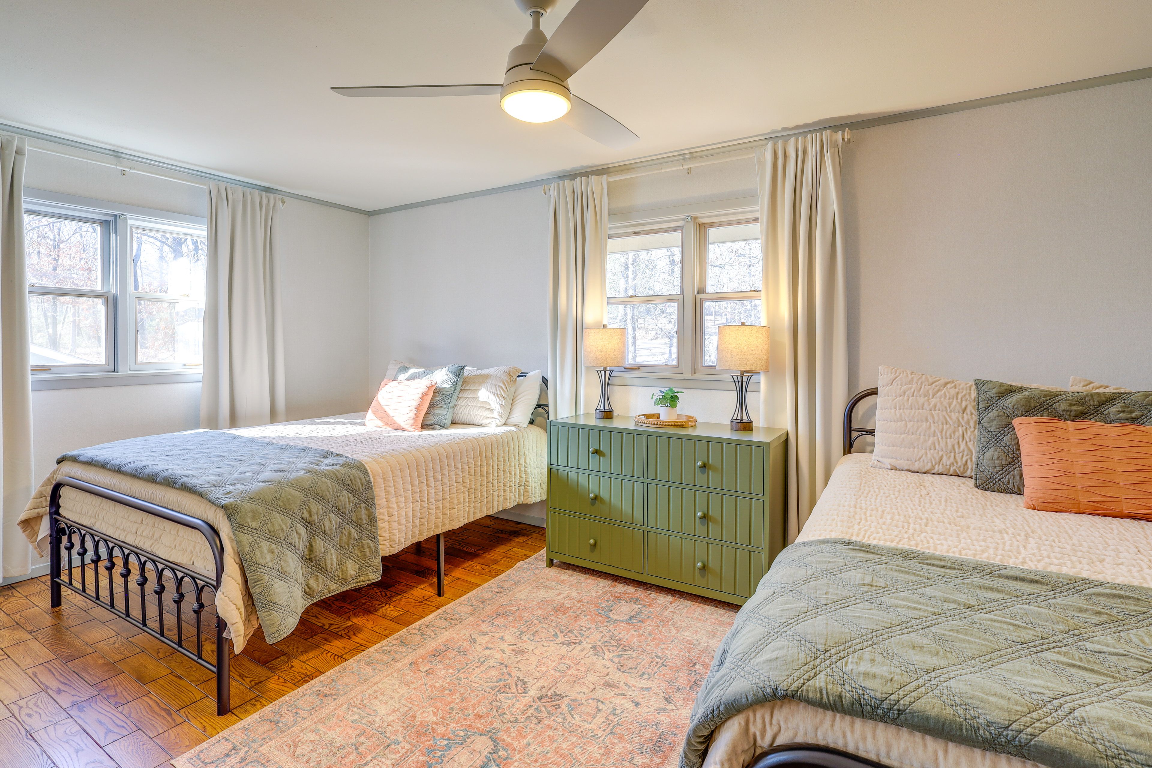 Bedroom 3 | 2 Queen Beds | Main Level