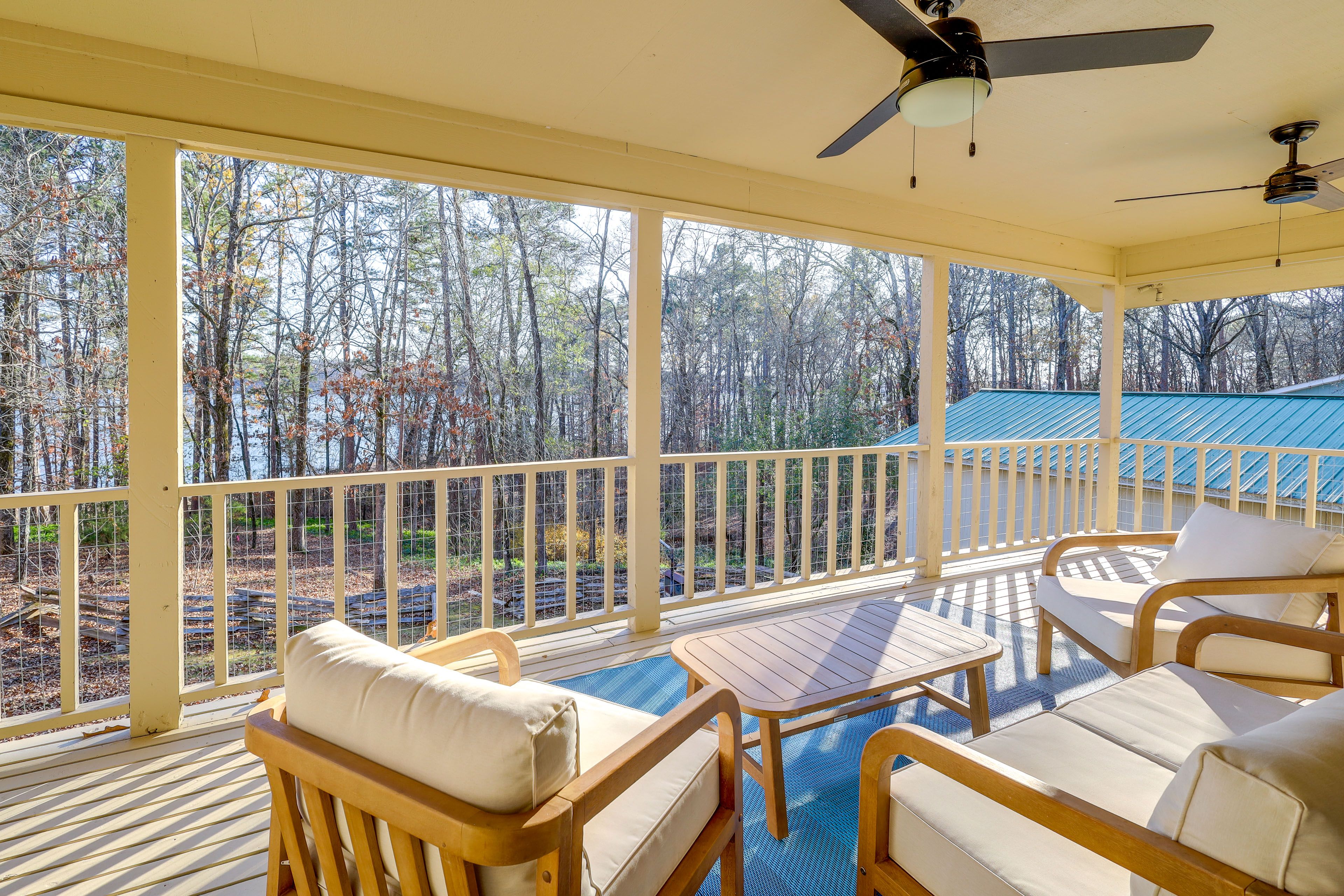 Private Porch | Lake Views | Outdoor Seating