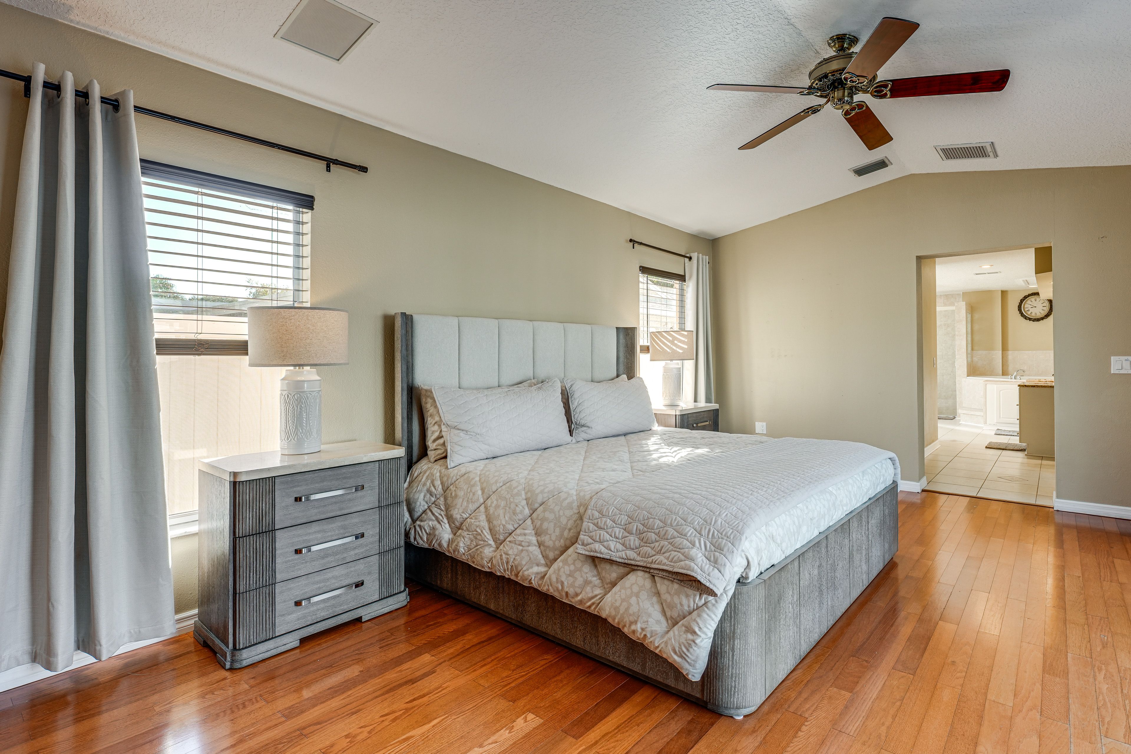 Bedroom 1 | Linens Provided | Dedicated Workspace