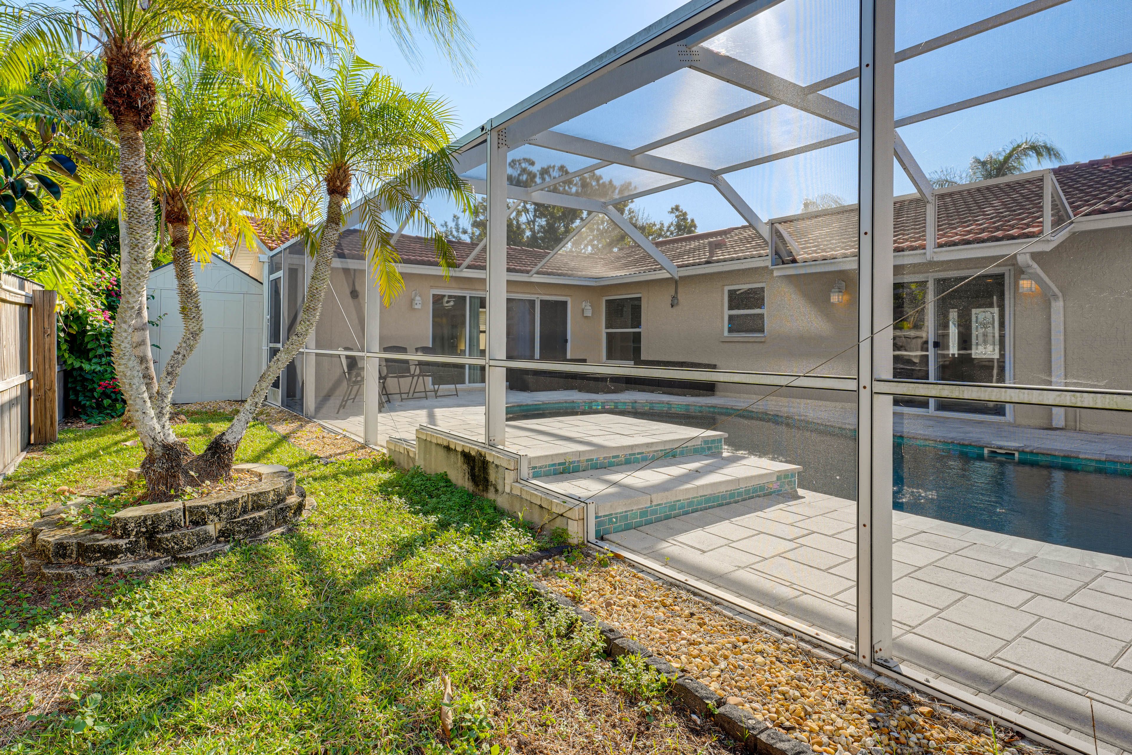 Fenced Backyard | Fitness Station