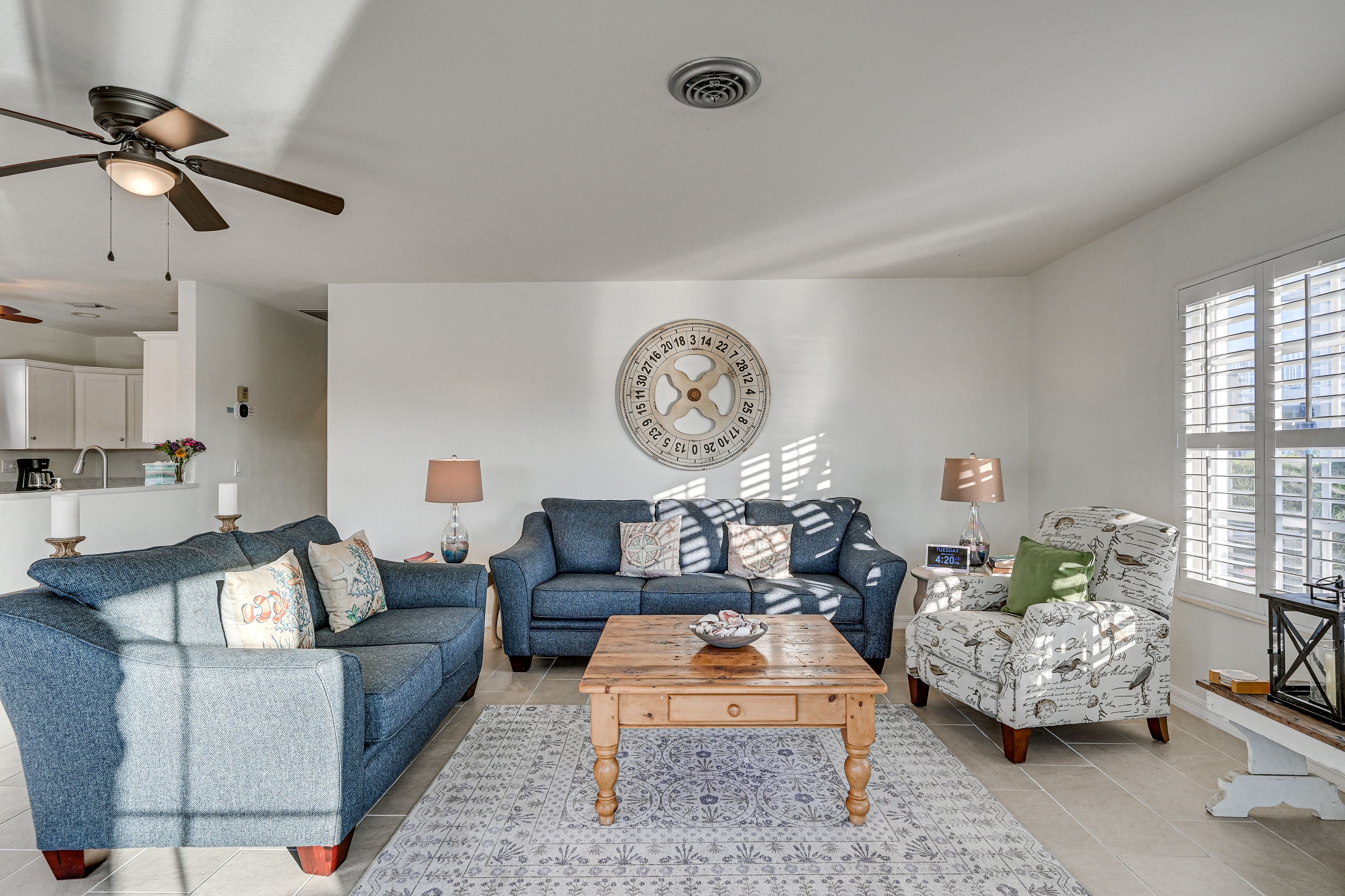 Living Room | Smart TV | Central Heating & A/C | Water Views