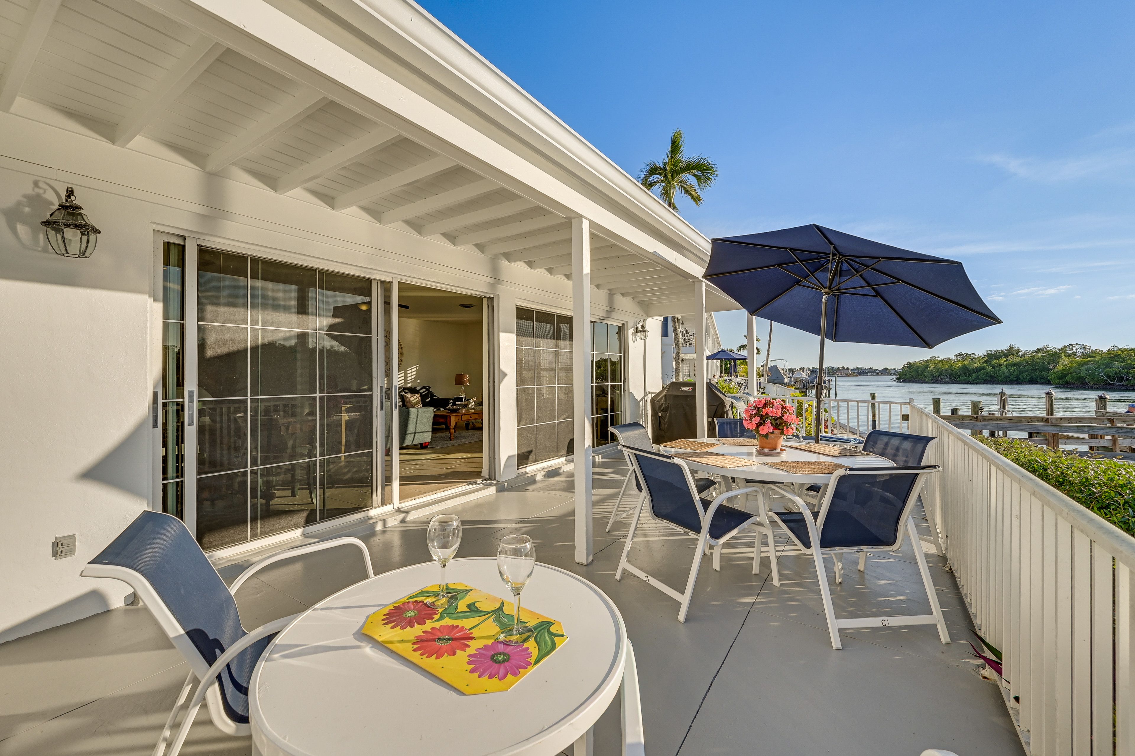 Furnished Patio | Outdoor Dining | Gas Grill | Water Views