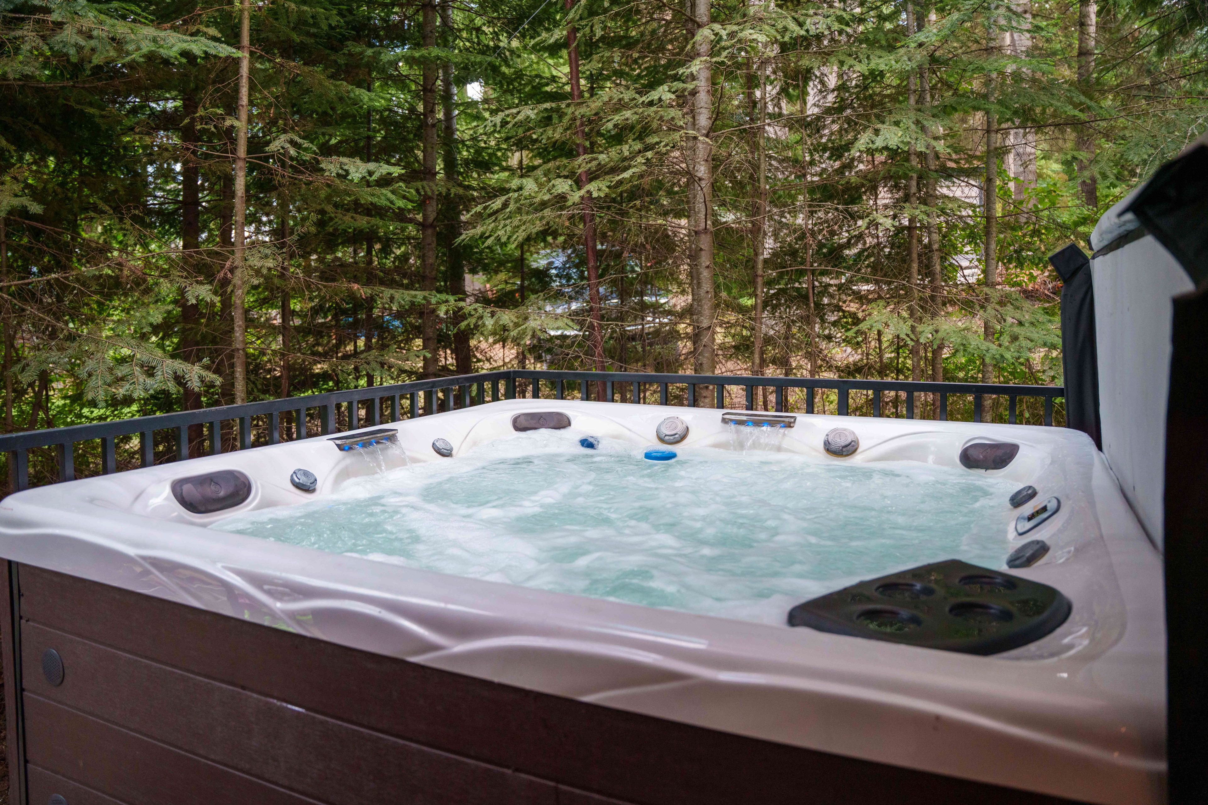 Front Deck | Private Hot Tub | Smoker | Charcoal Grill