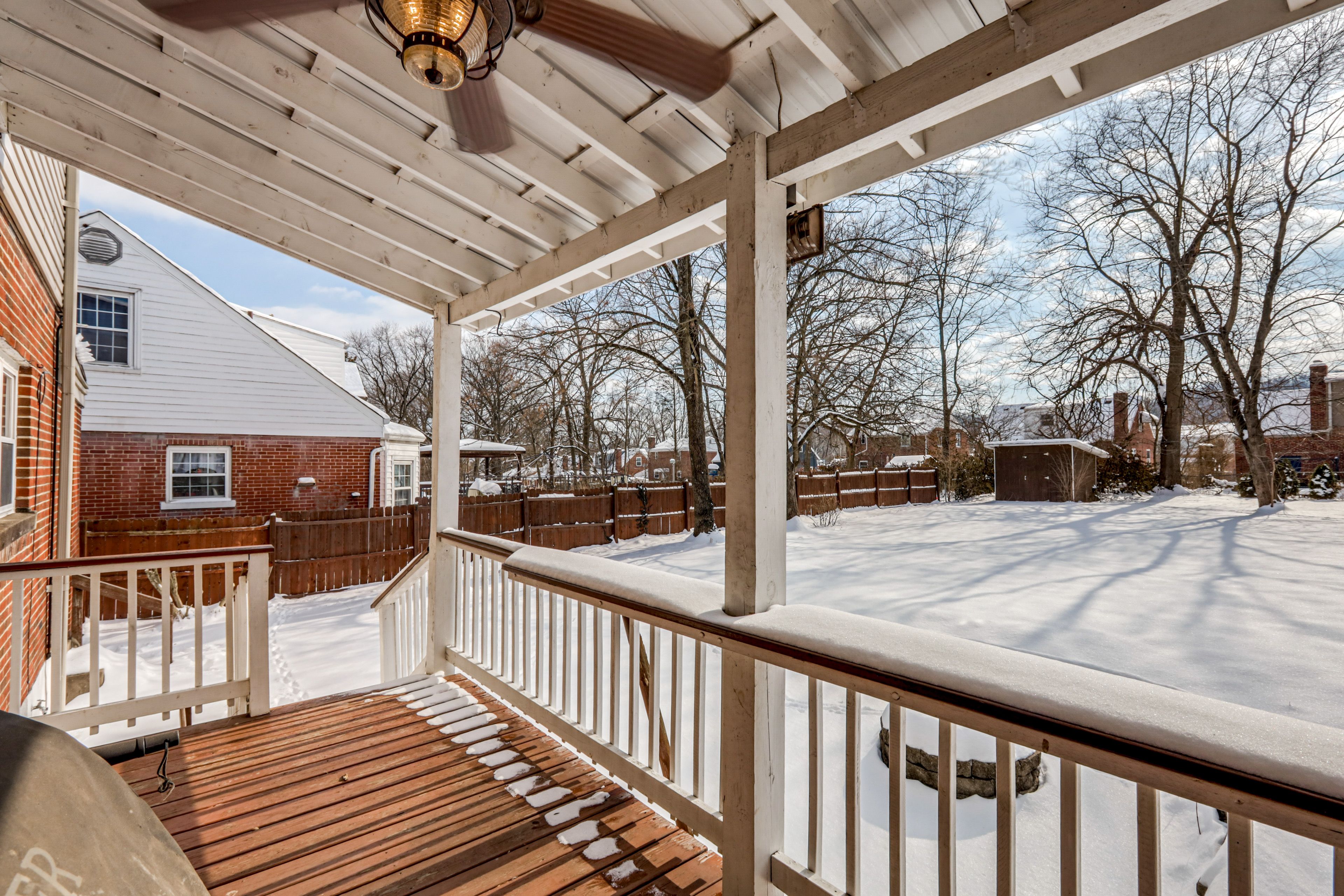 House Exterior | Covered Deck | Gas Grill | Fenced Backyard