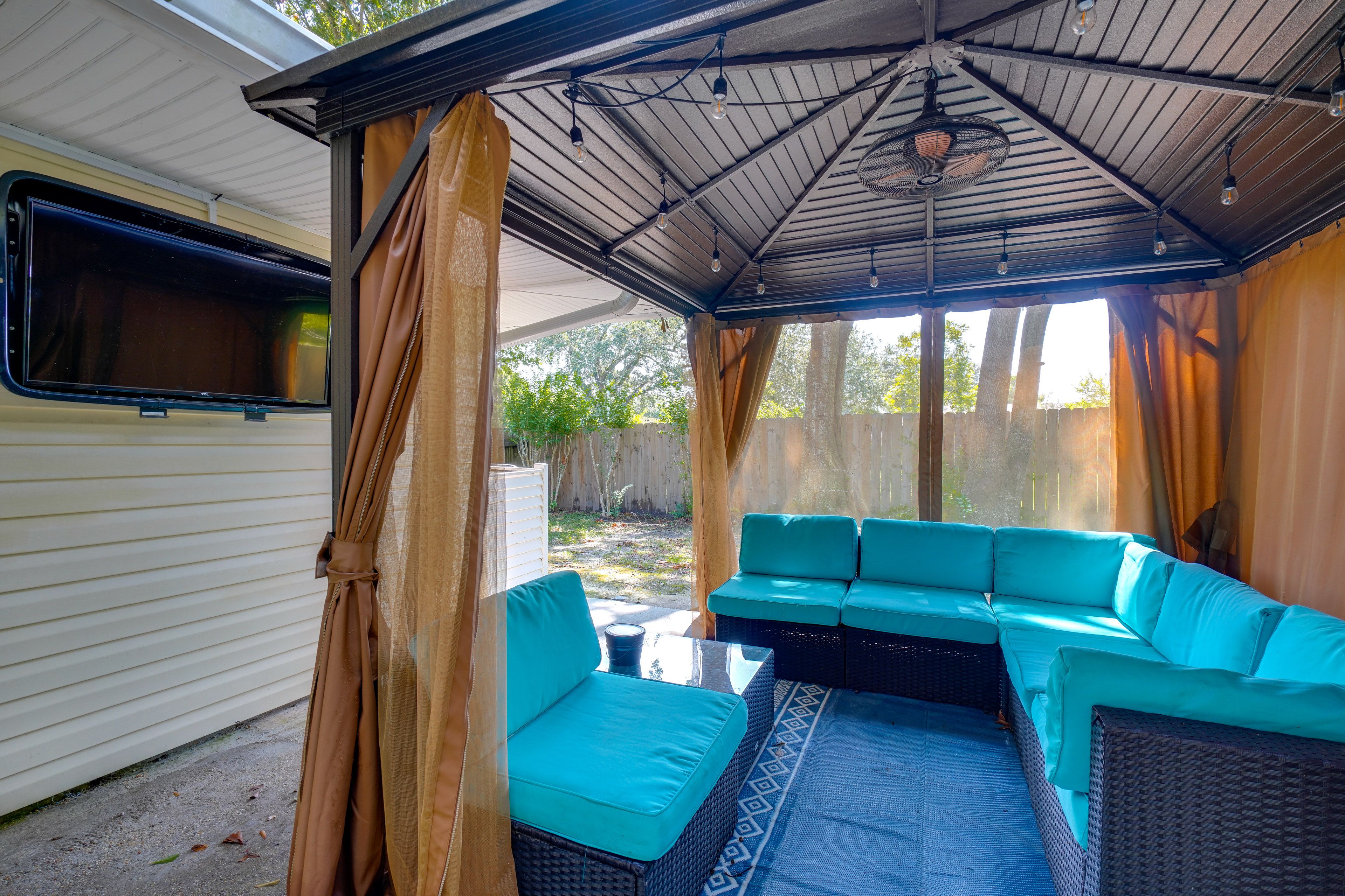 Gazebo Lounge Area | Outdoor TV
