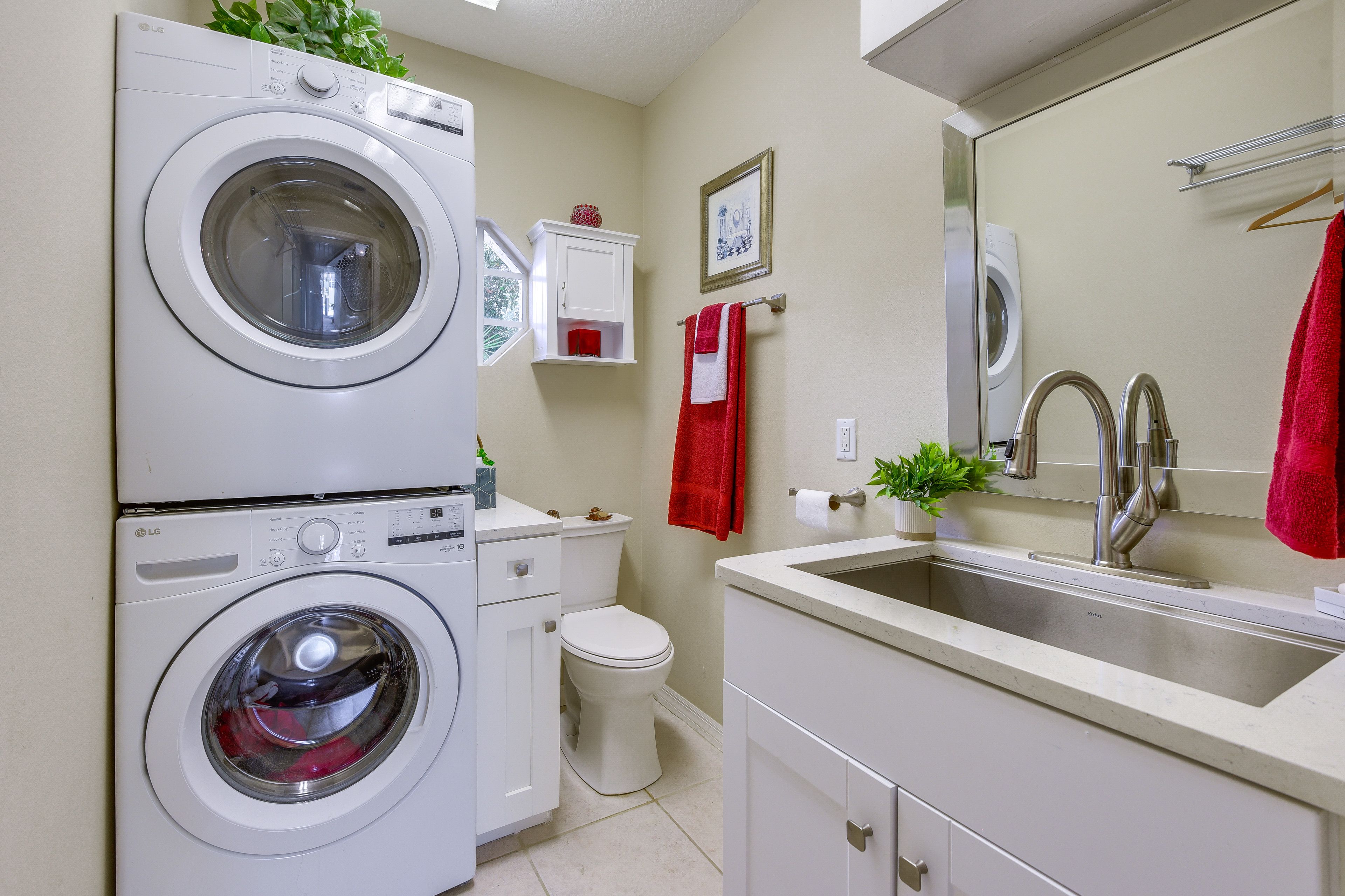 Half Bathroom | Laundry Area