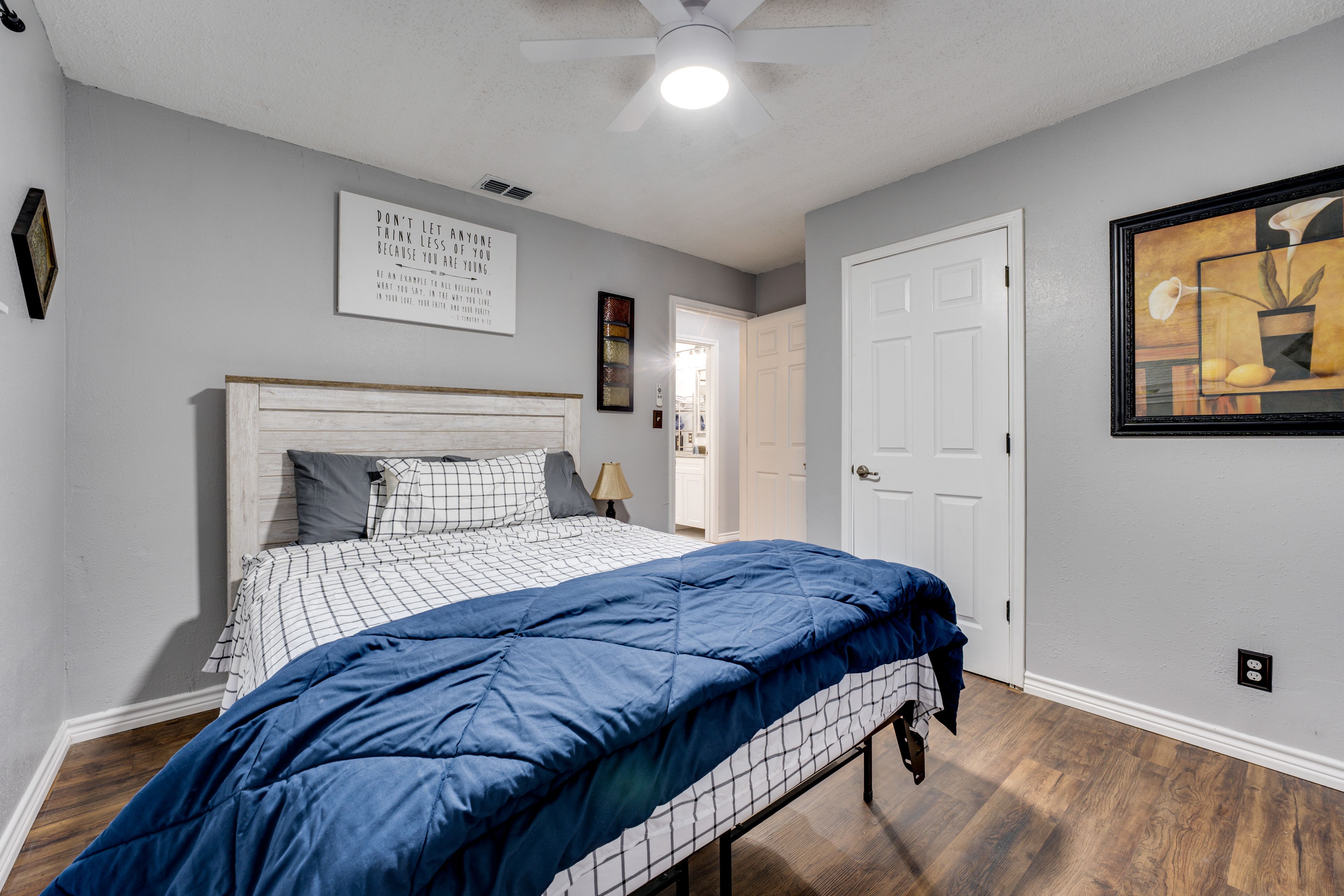 Bedroom 1 | Queen Bed | Linens Provided | Smart TV