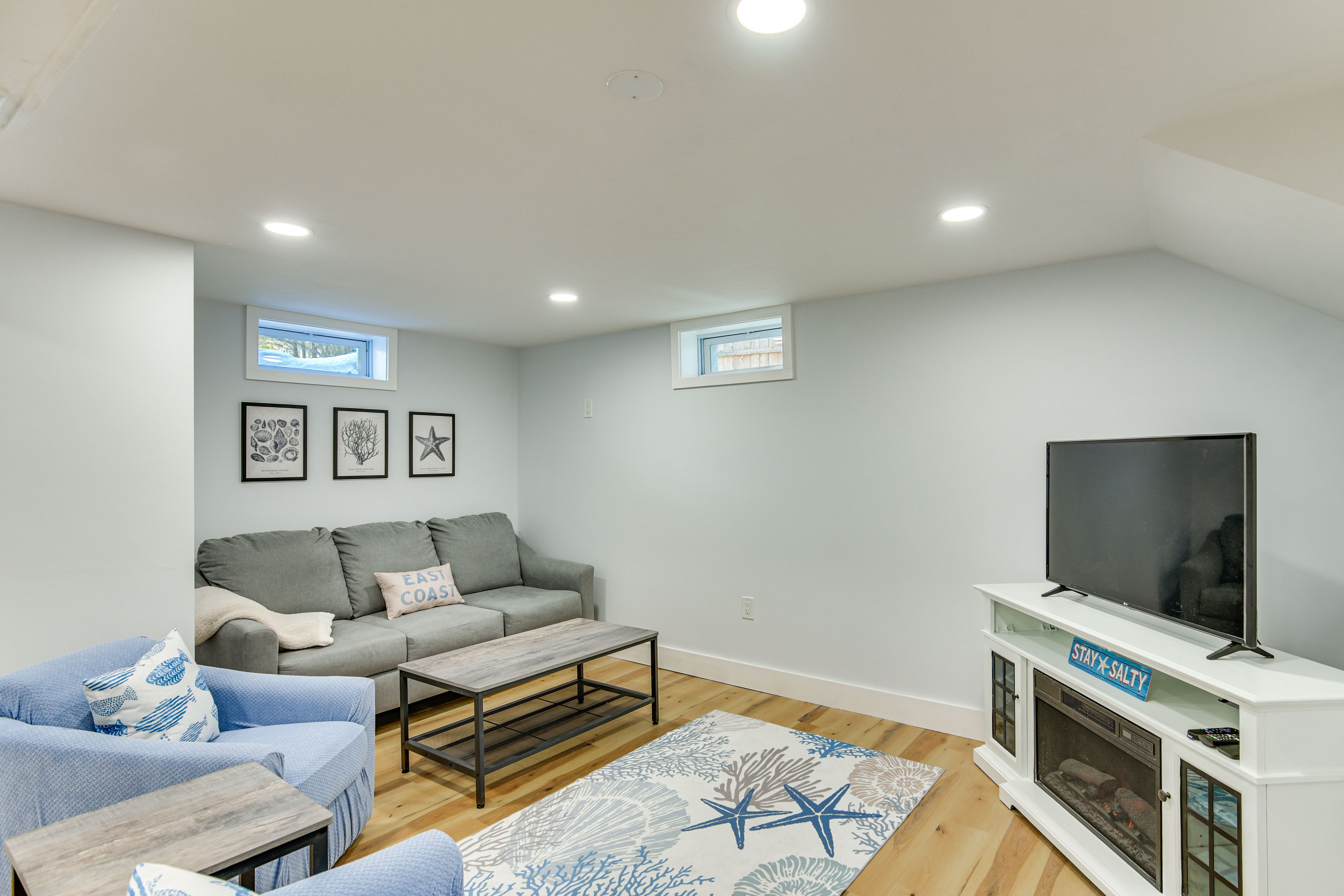 Basement Lounge | Queen Sleeper Sofa | Lower Level