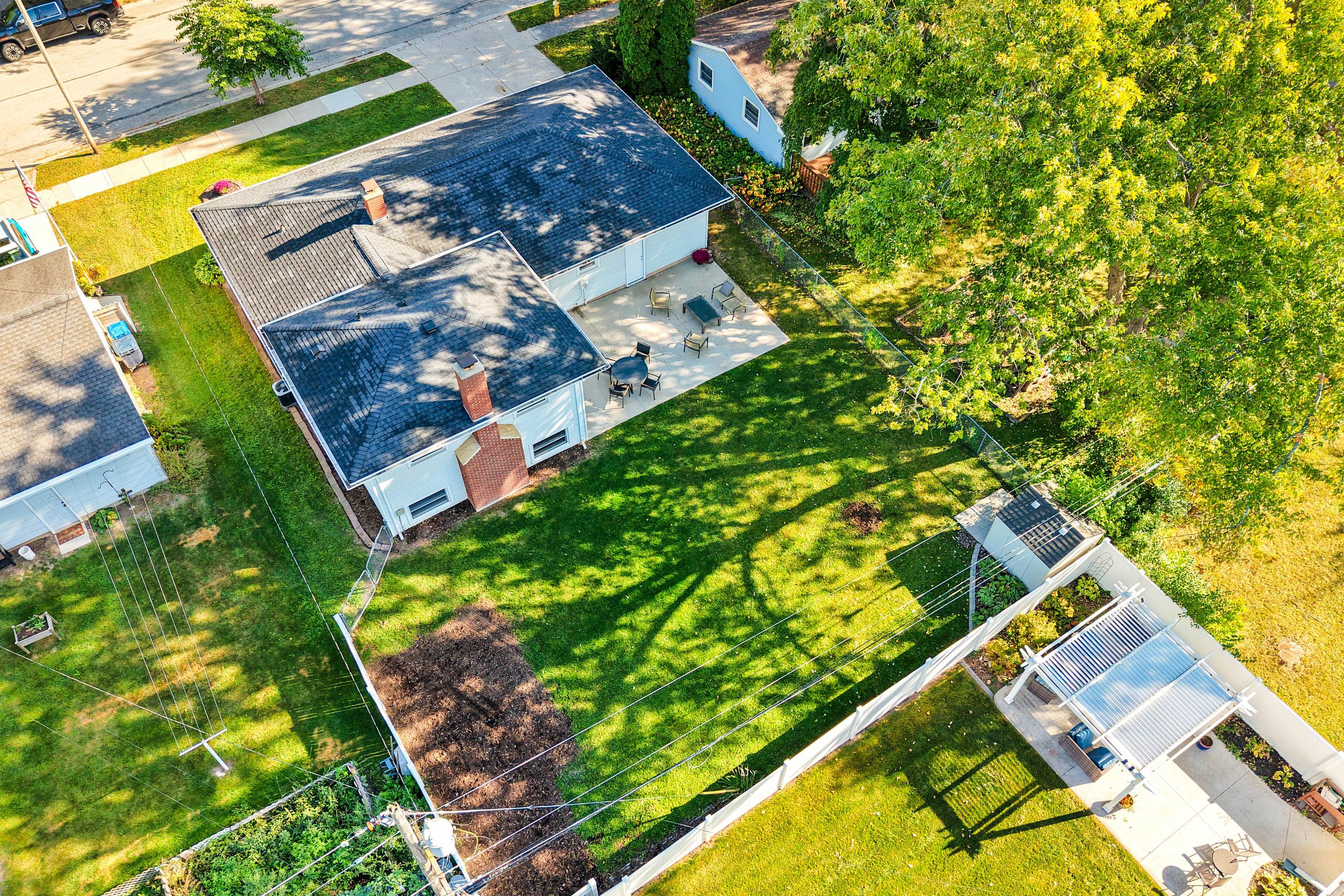 Aerial View of Backyard