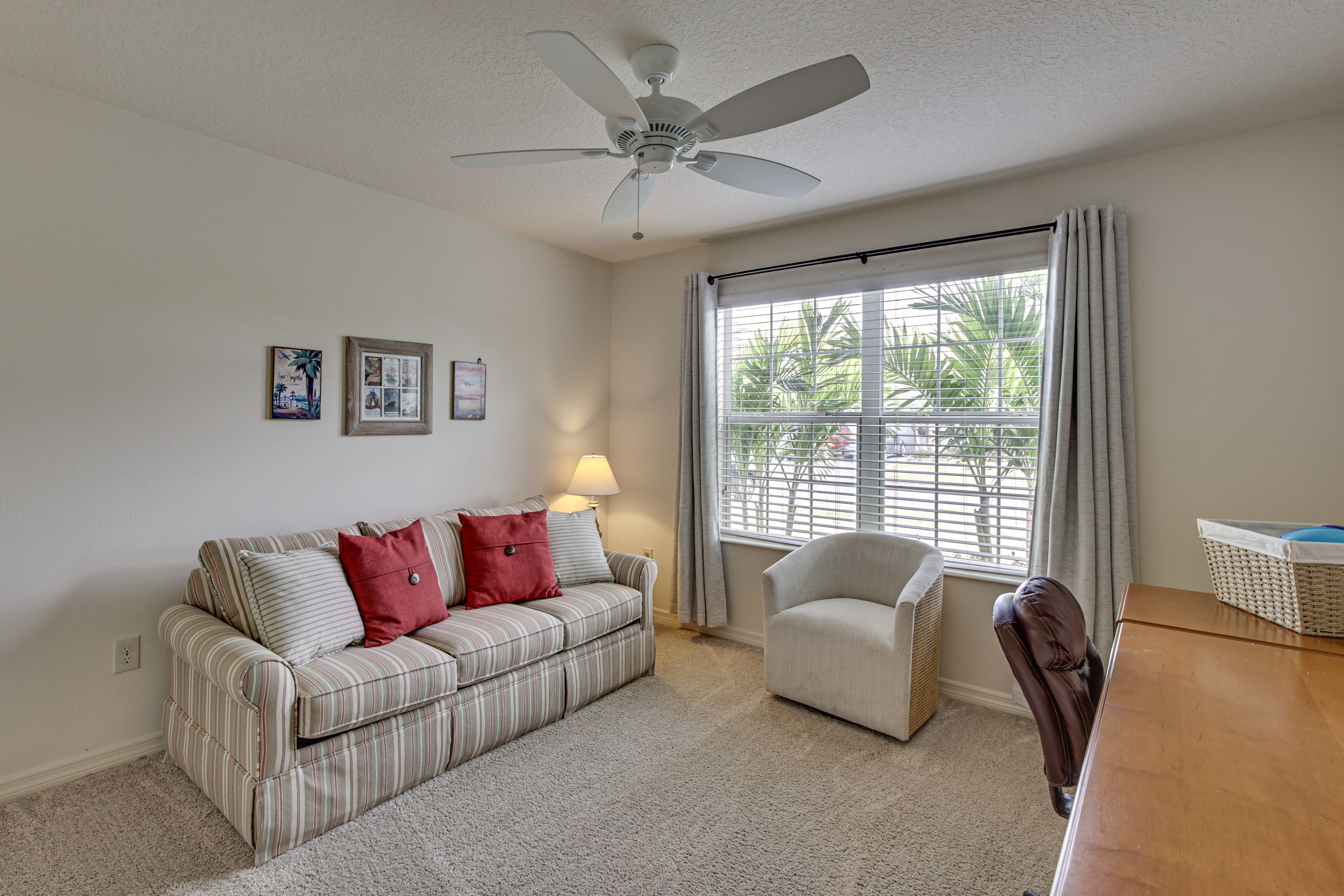 Bedroom 3 (Office) | Queen Sleeper Sofa | Flat-Screen TV