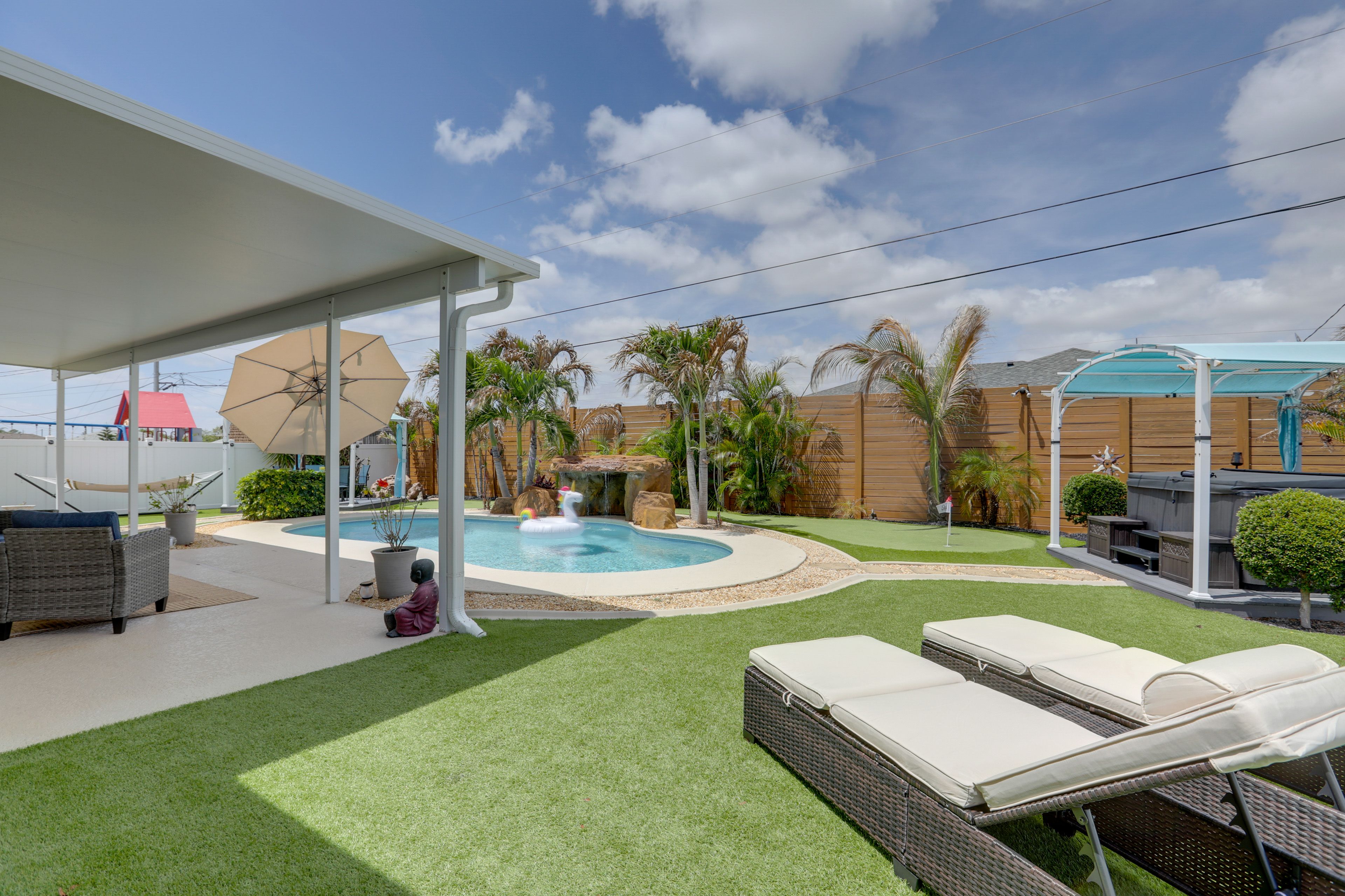 Private Backyard Area