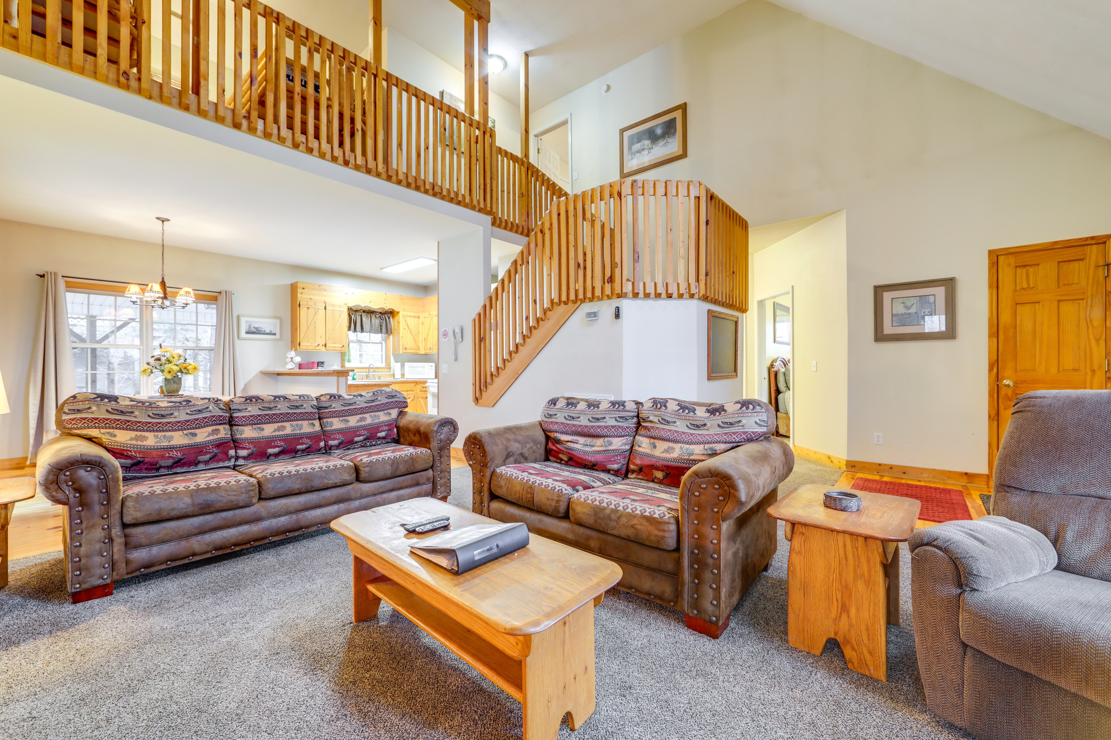 Living Room | Fireplace | Smart TV | 1st Floor