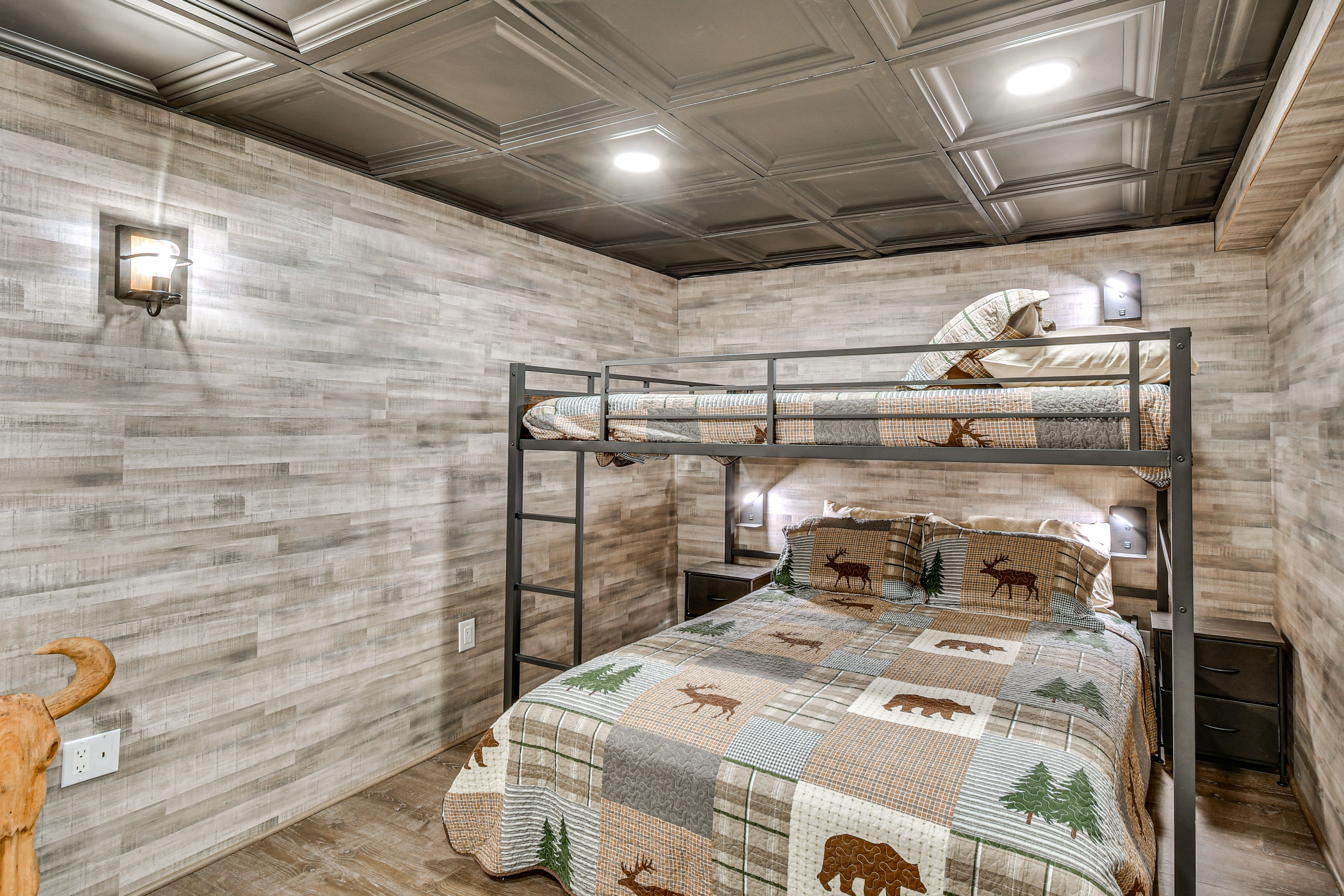 Bedroom 3 | 2 Queen Beds | Lofted Queen Bed | Basement