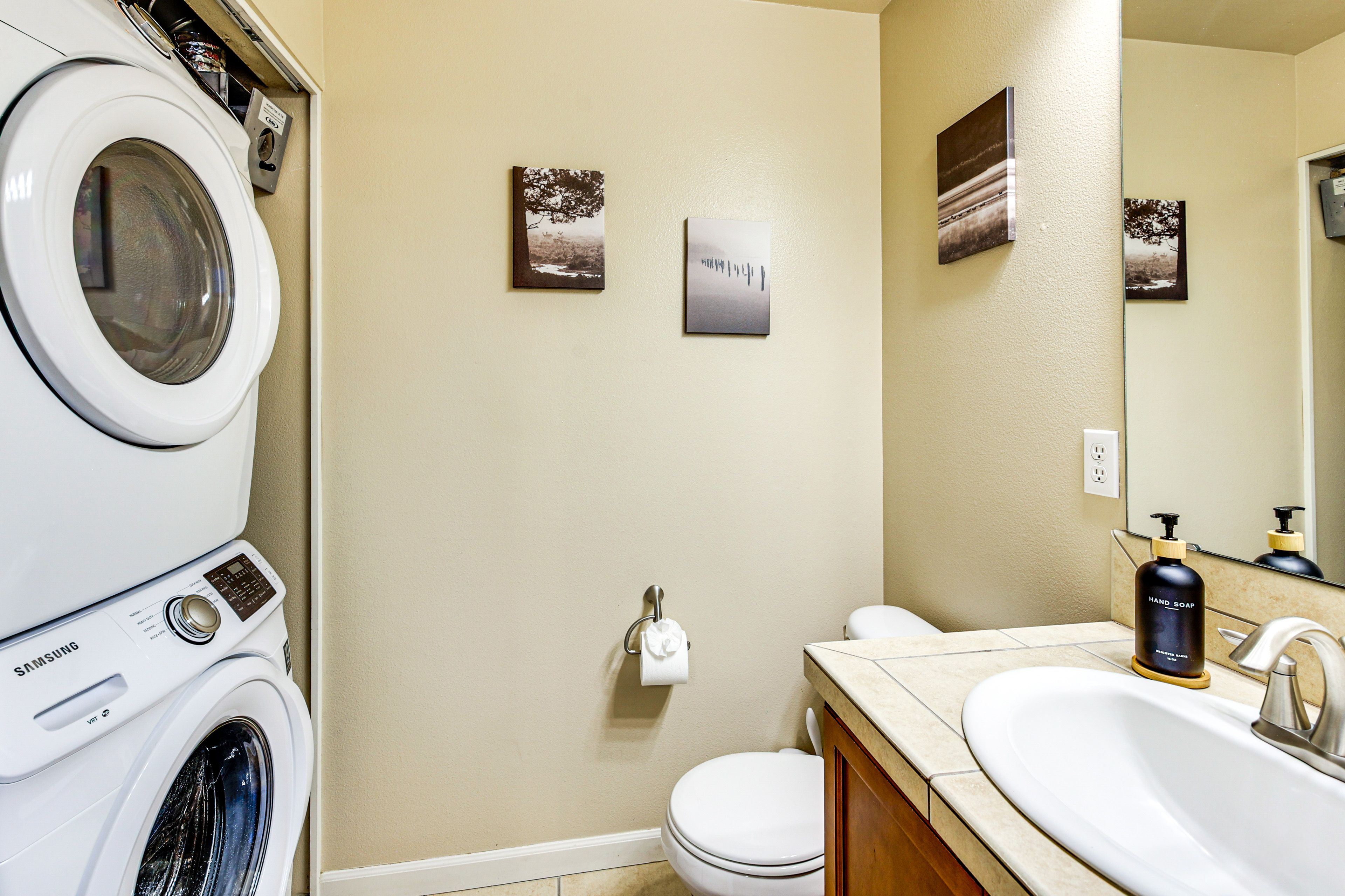 Half Bathroom | Washer & Dryer | 1st Floor