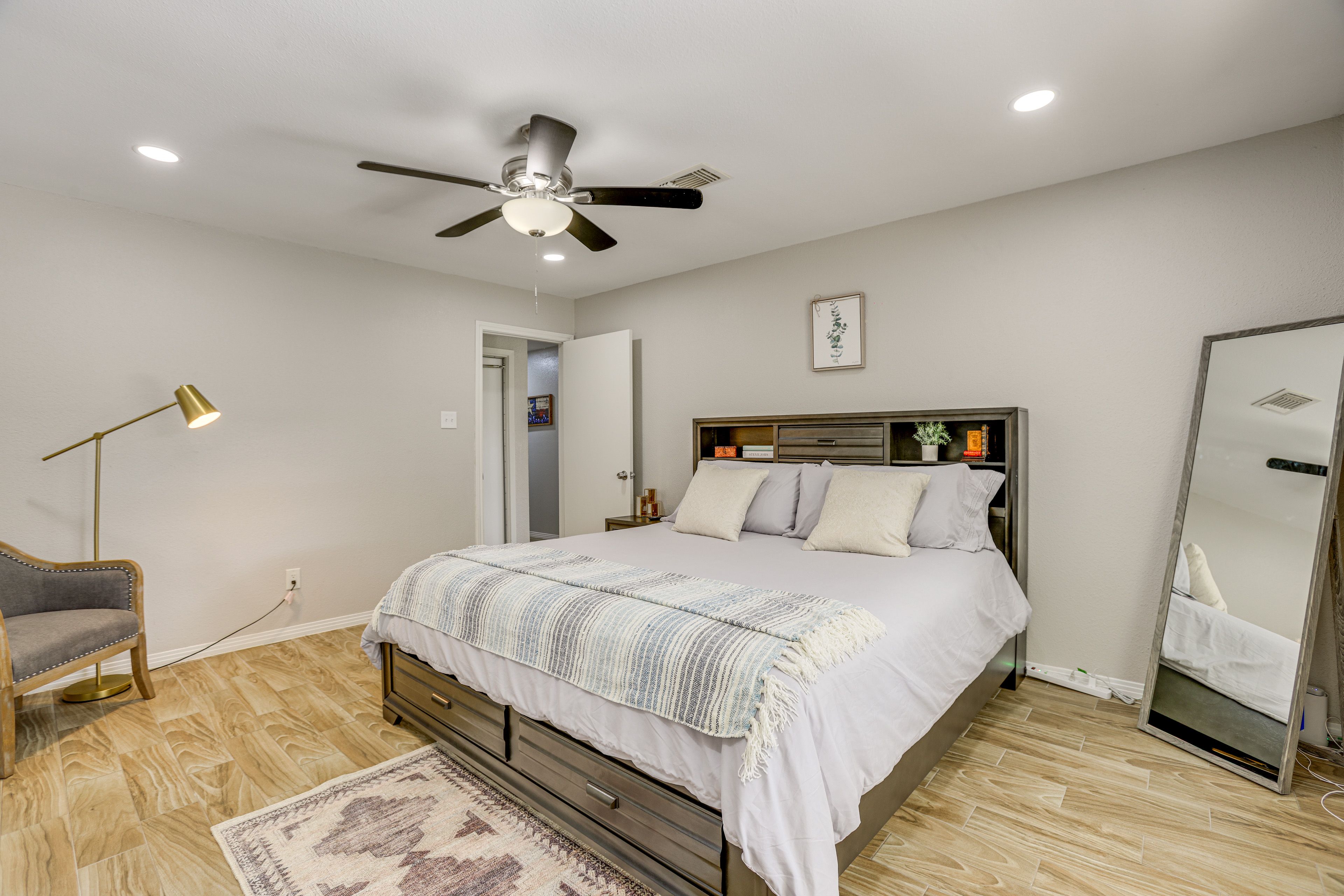 Bedroom 1 | King Bed | Linens Provided | Smart TV