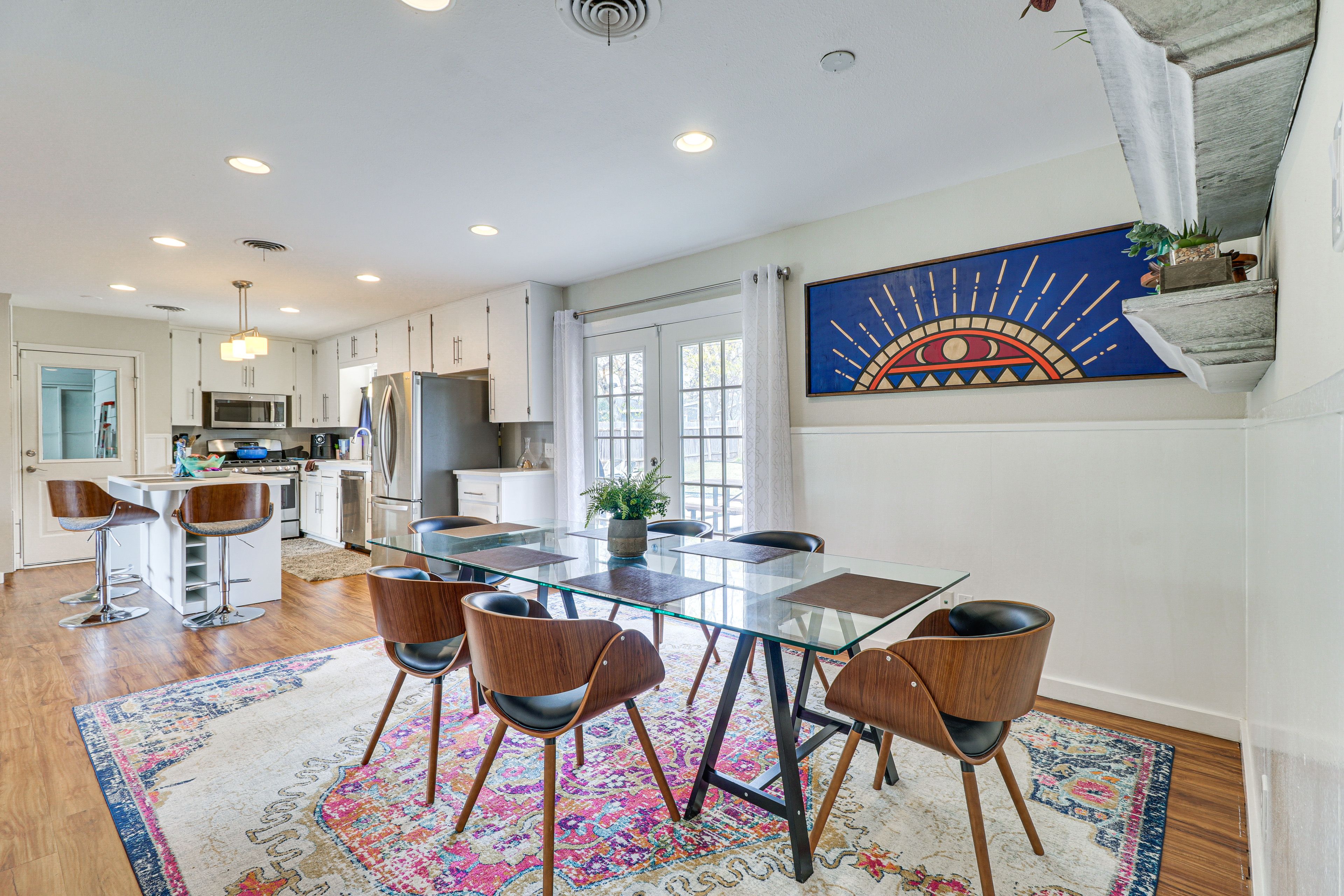 Property Interior | Single-Story Home | Central A/C & Heating | Free WiFi