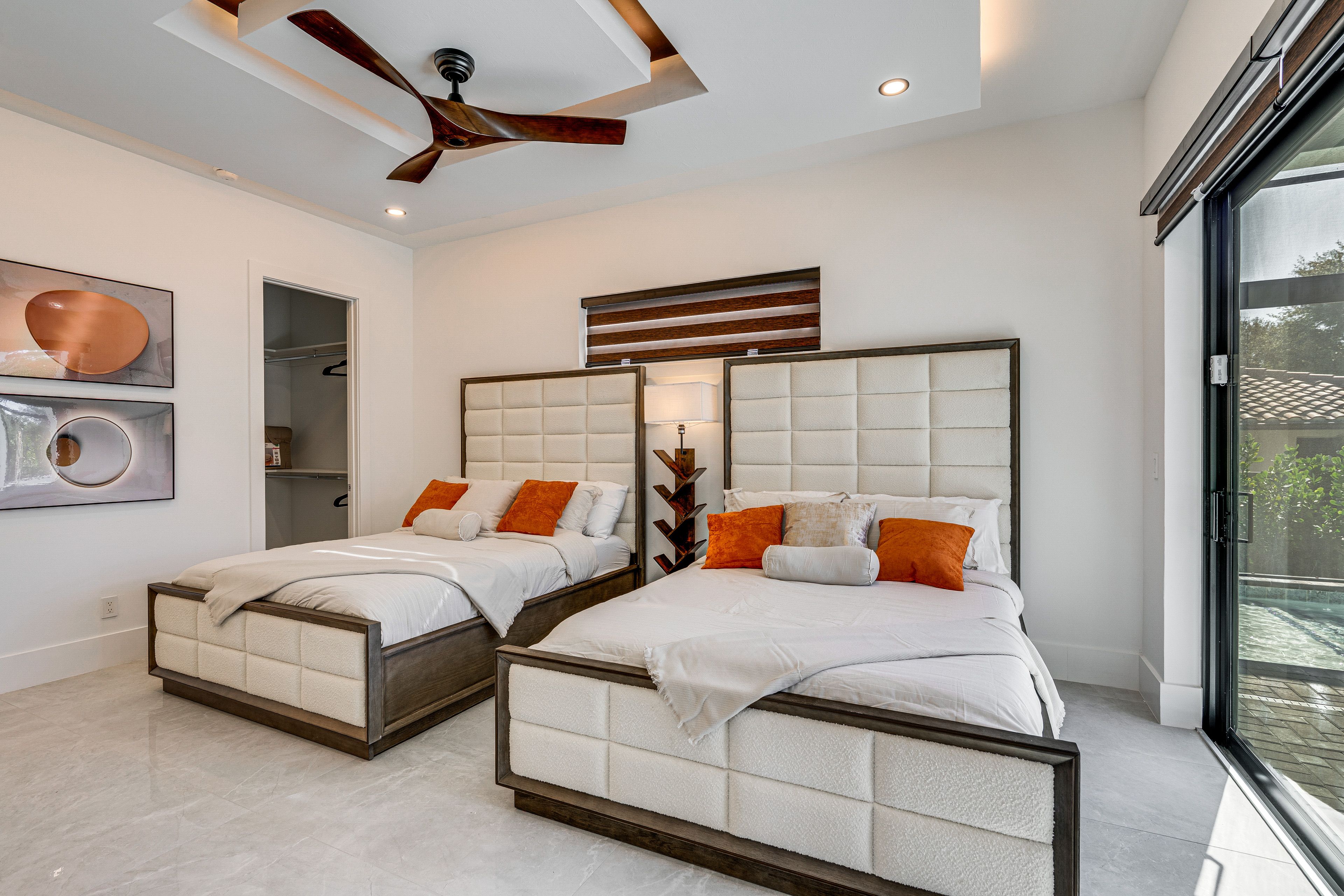 Bedroom 2 | 2 Queen Beds | Smart TV