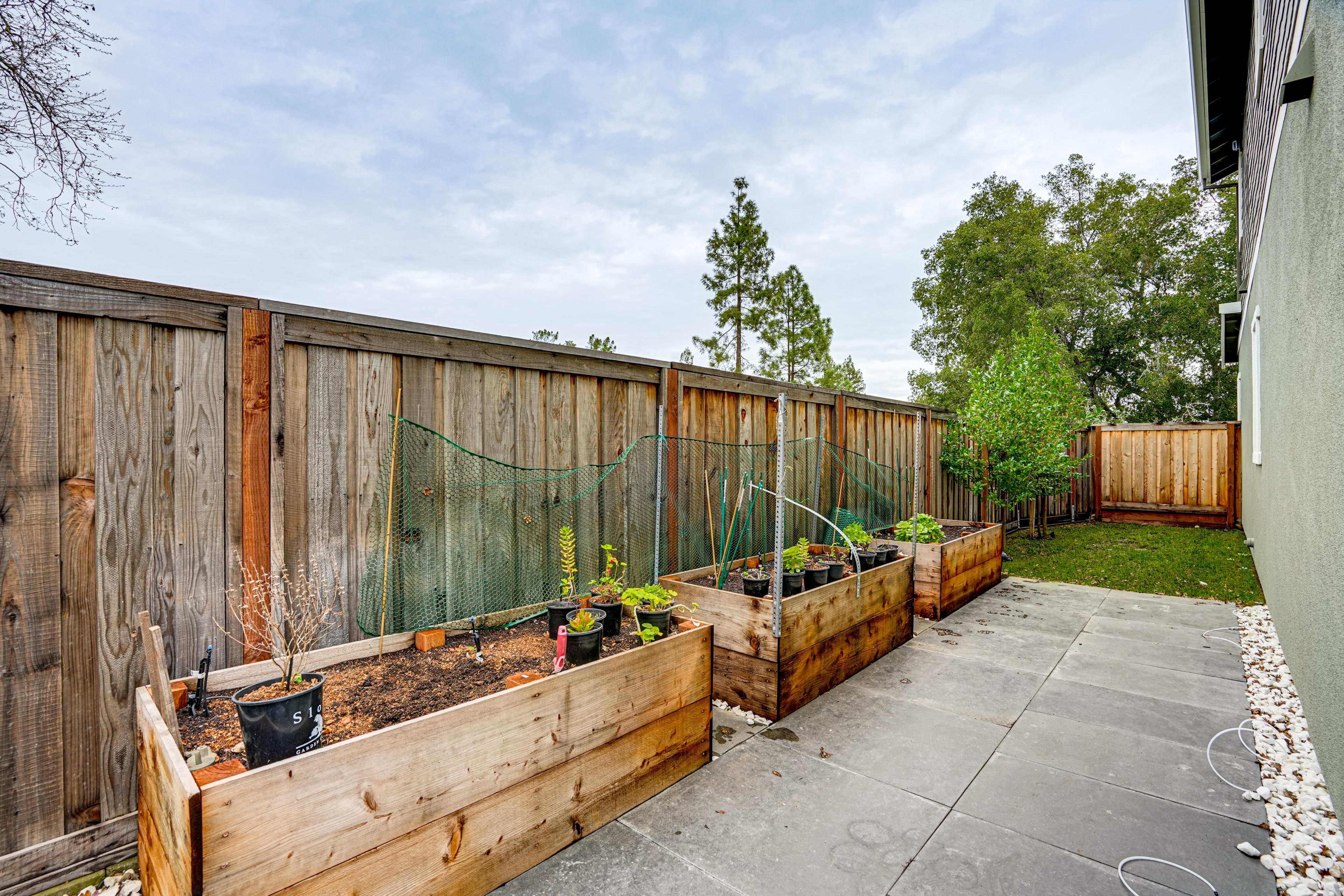 Fenced-In Yard w/ Garden