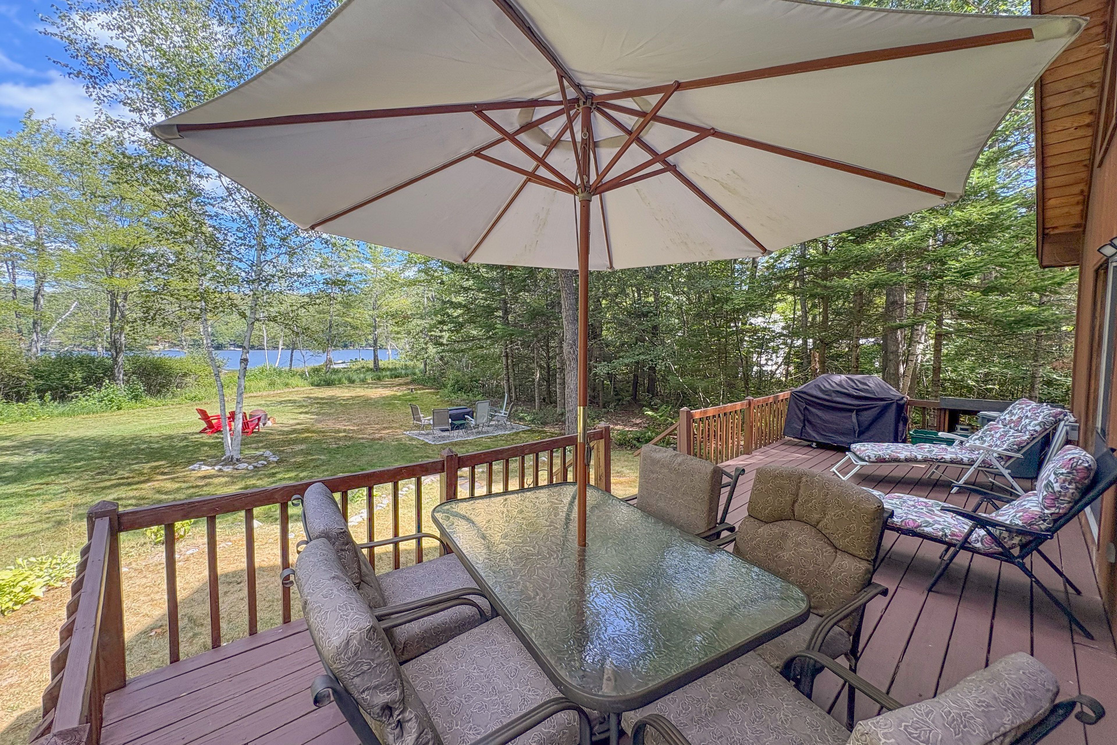 Deck | Waterfront Home | Fire Pit