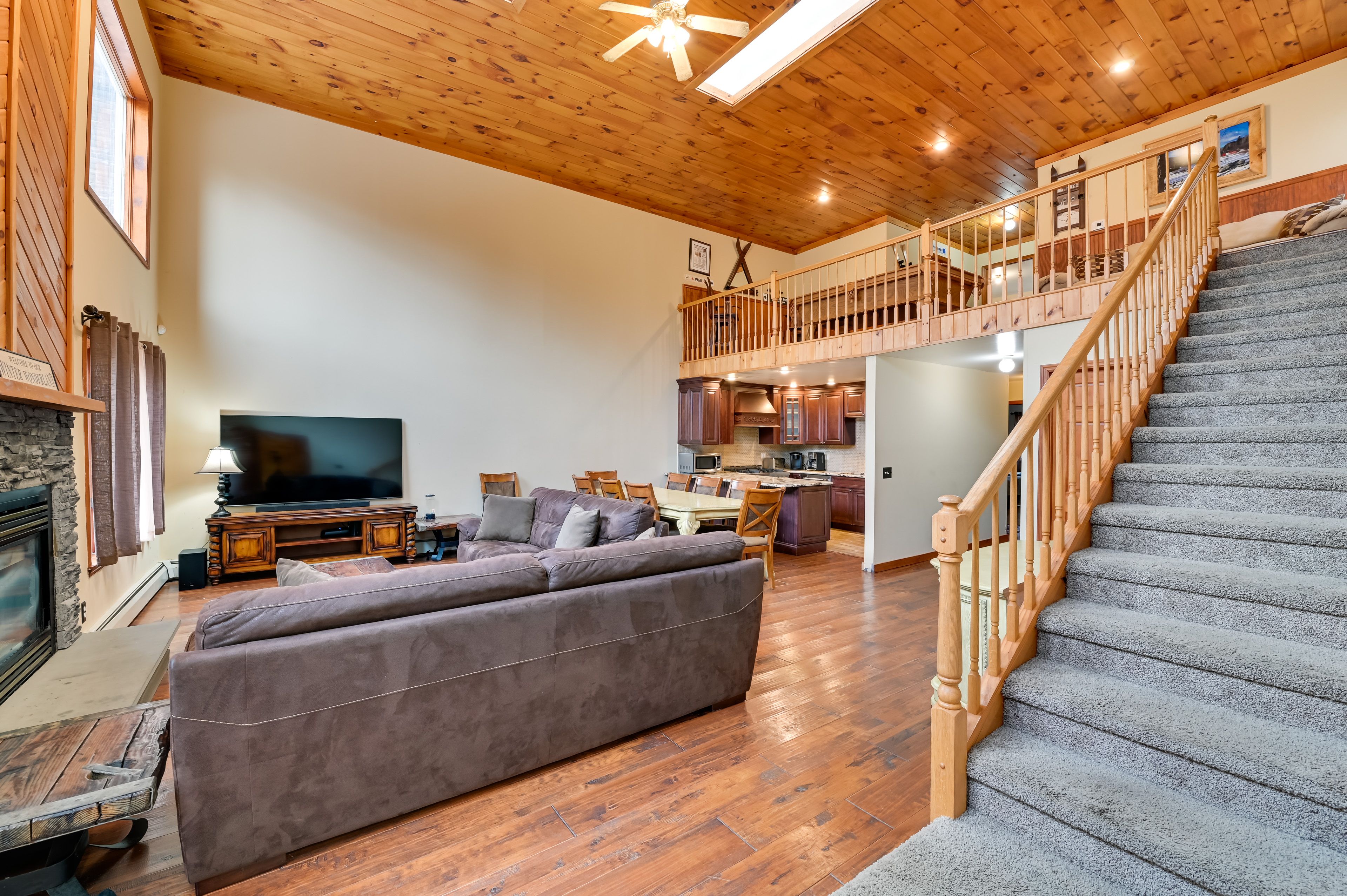 Living Room | Smart TV | Fireplace | 1st Floor