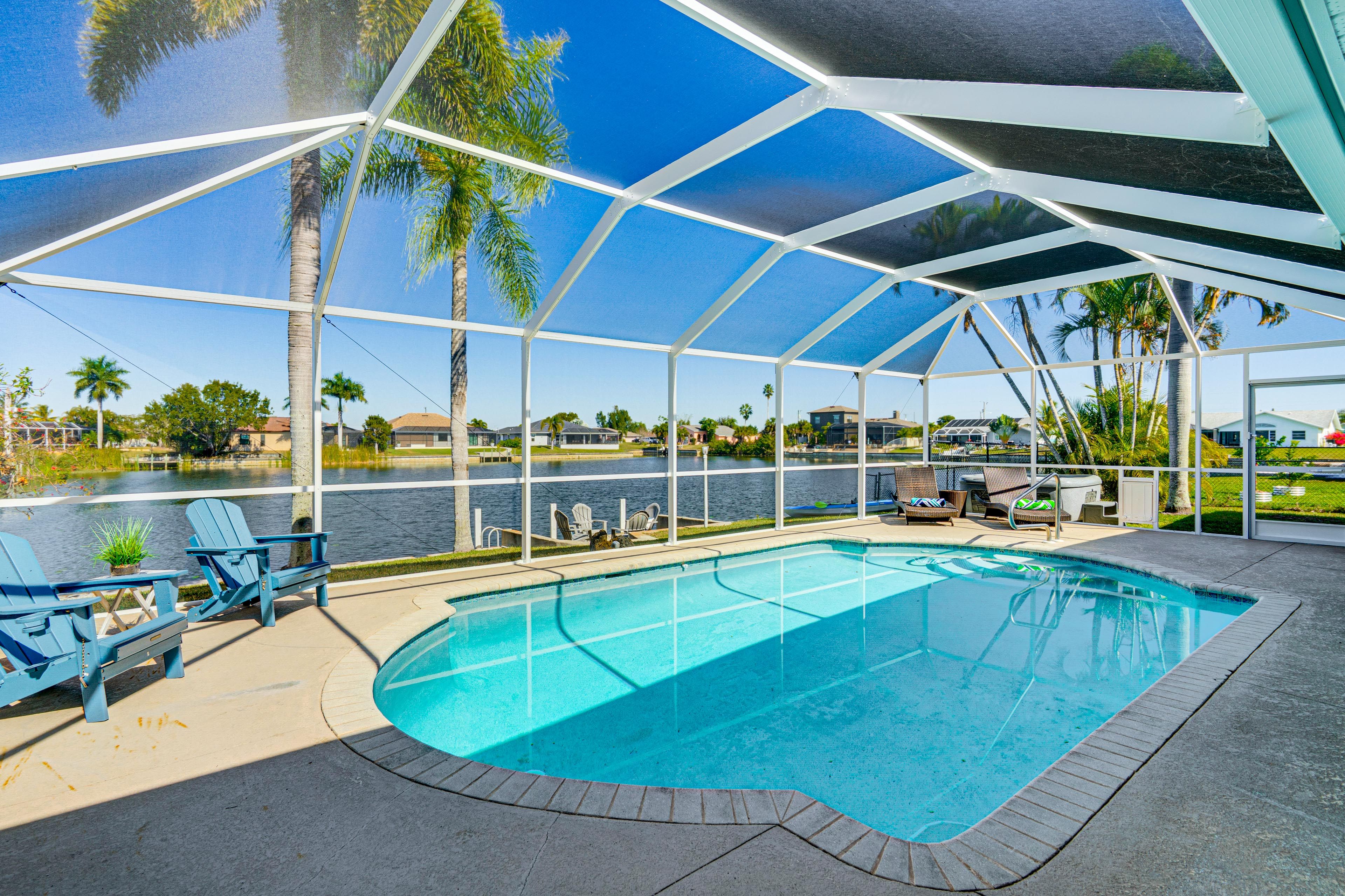 Cape Coral Vacation Rental | 3BR | 2BA | 2,000 Sq Ft | 1 Small Step to Enter