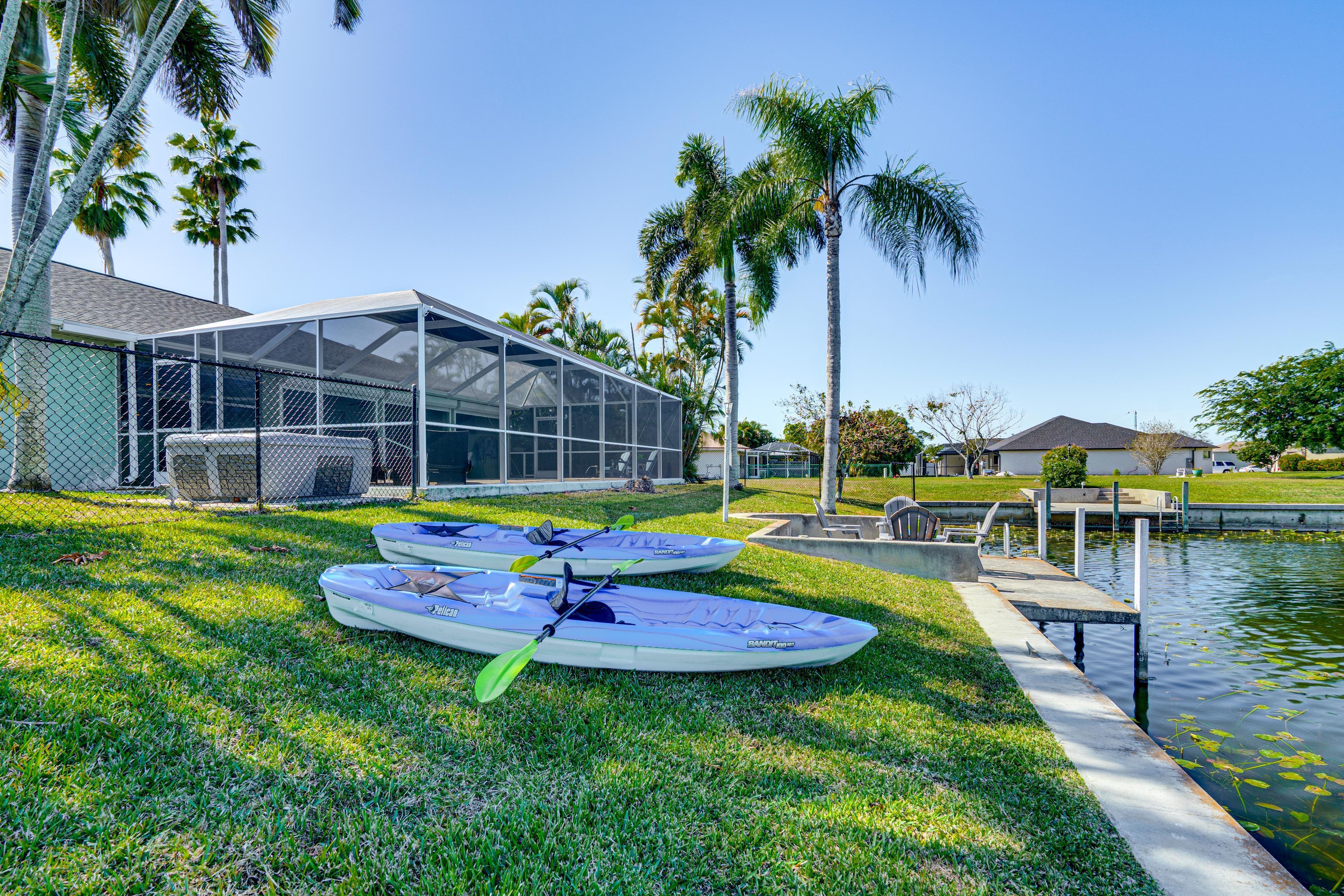 Boat Dock | Waterfront Property | 2 Kayaks