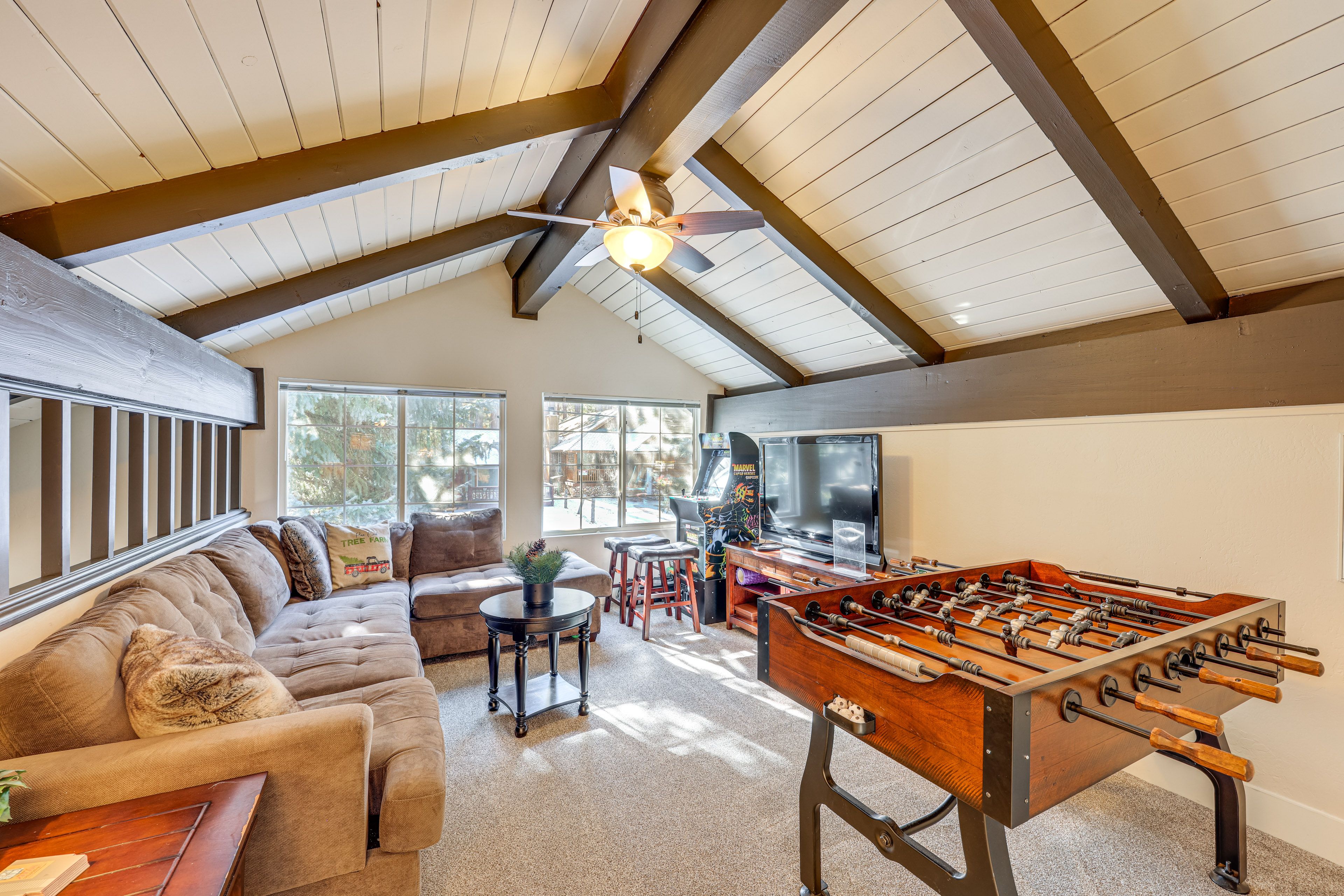 Game Room | Foosball | Arcade Machine | Smart TV