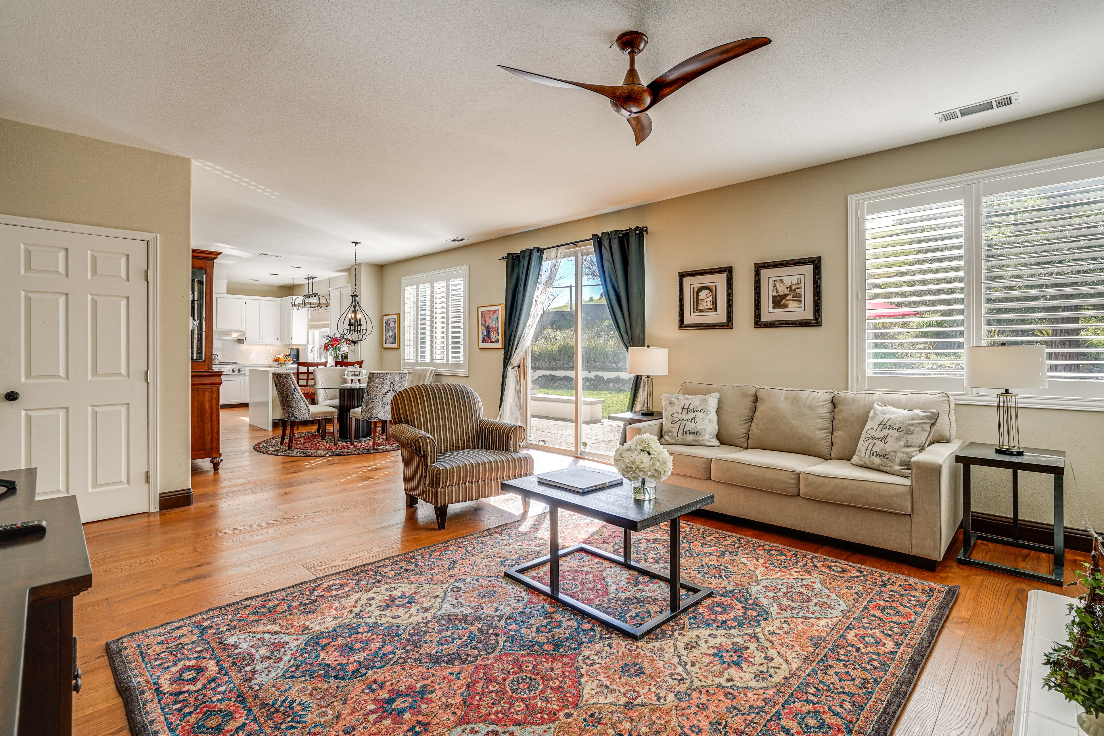 Multiple Living & Dining Spaces